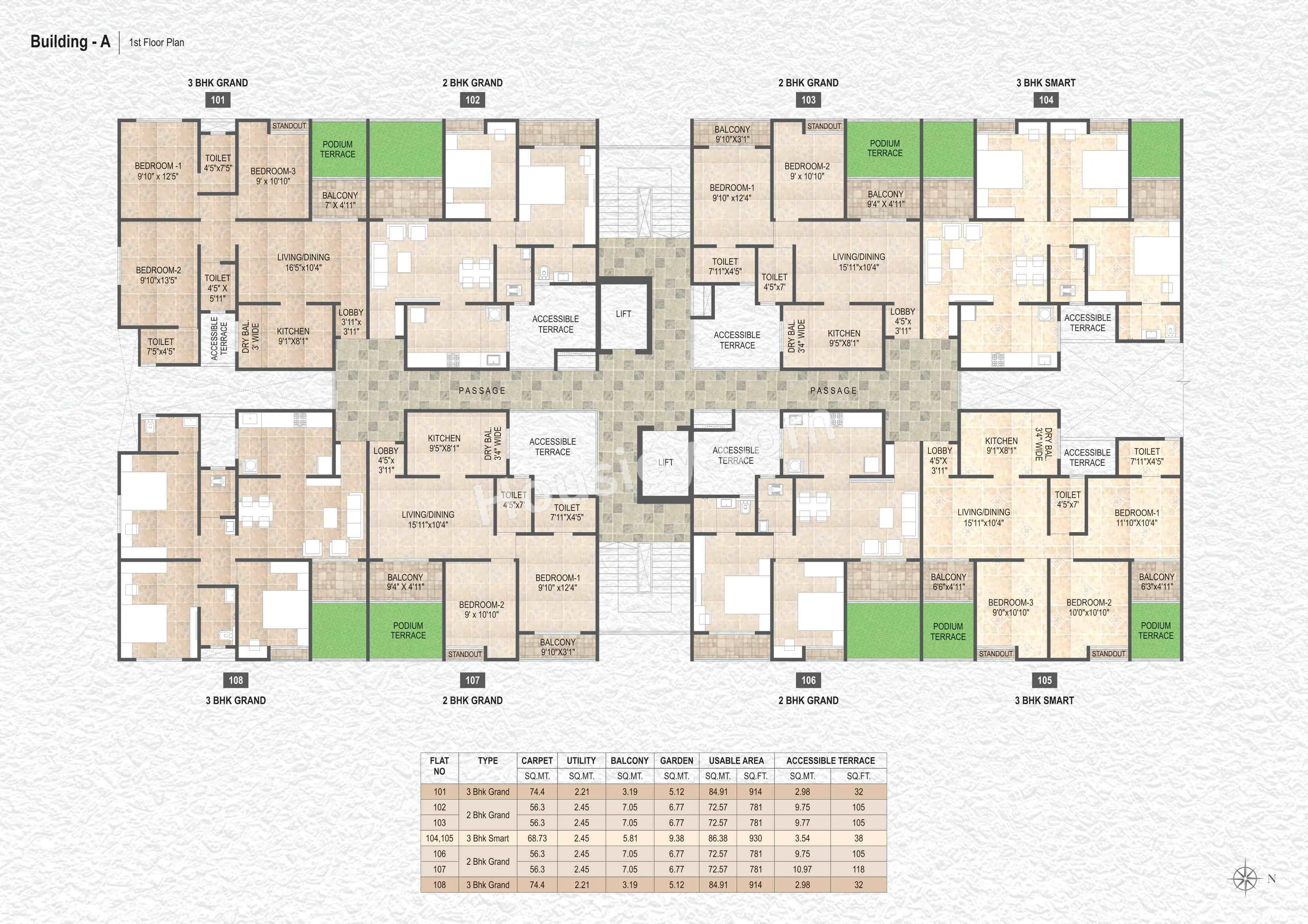 Destination Mangalam Marvel Floor plan 1