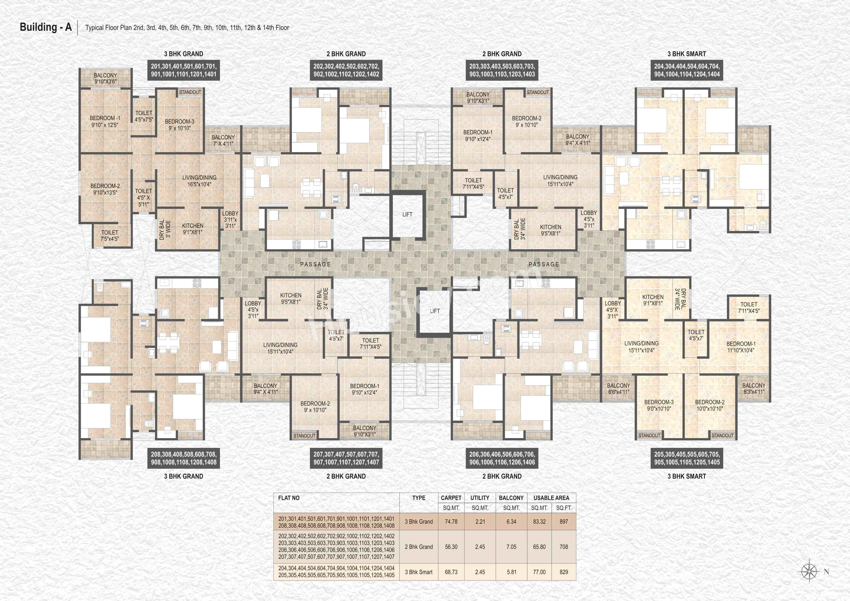 Destination Mangalam Marvel Floor plan 3