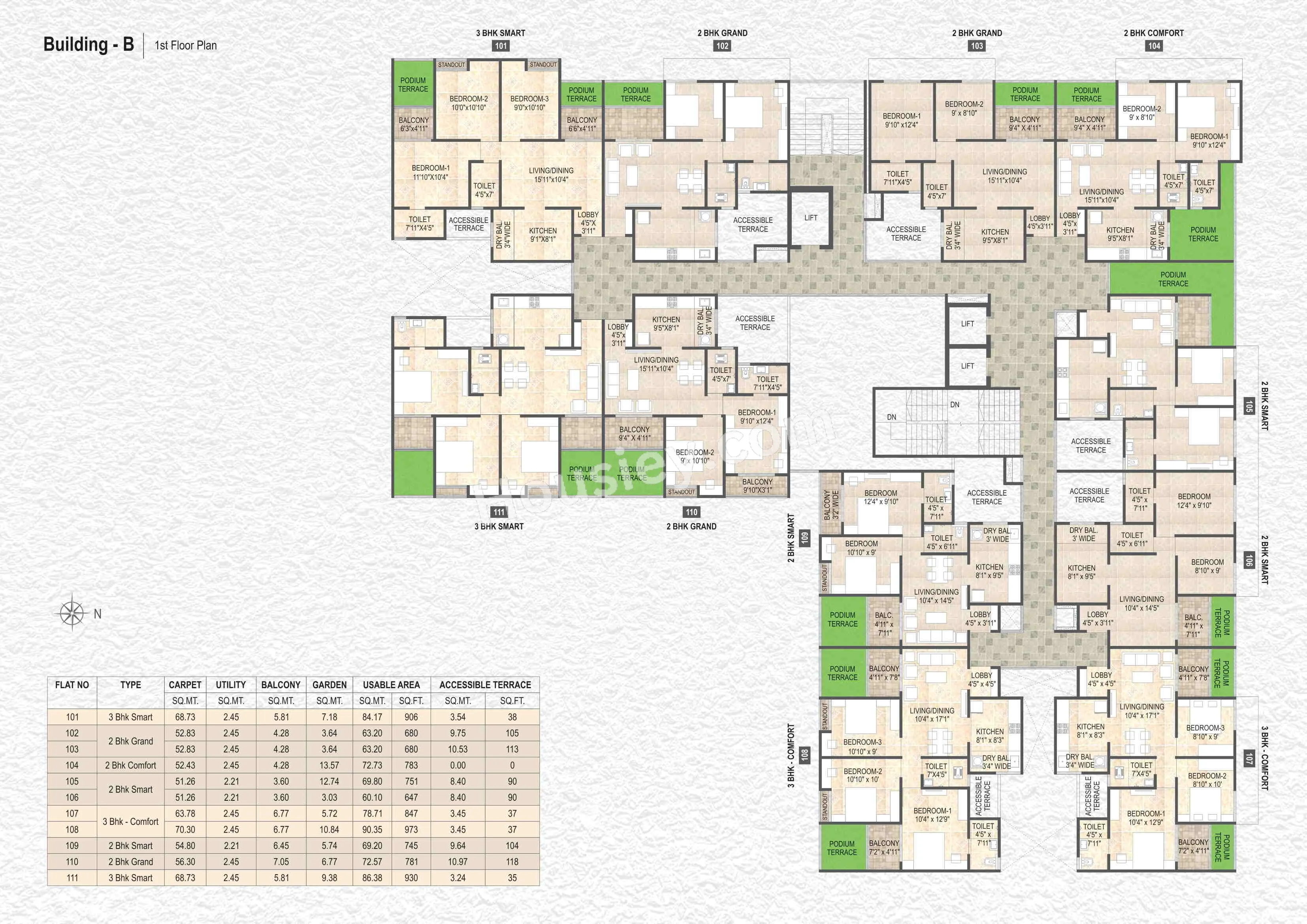 Destination Mangalam Marvel Floor plan 4