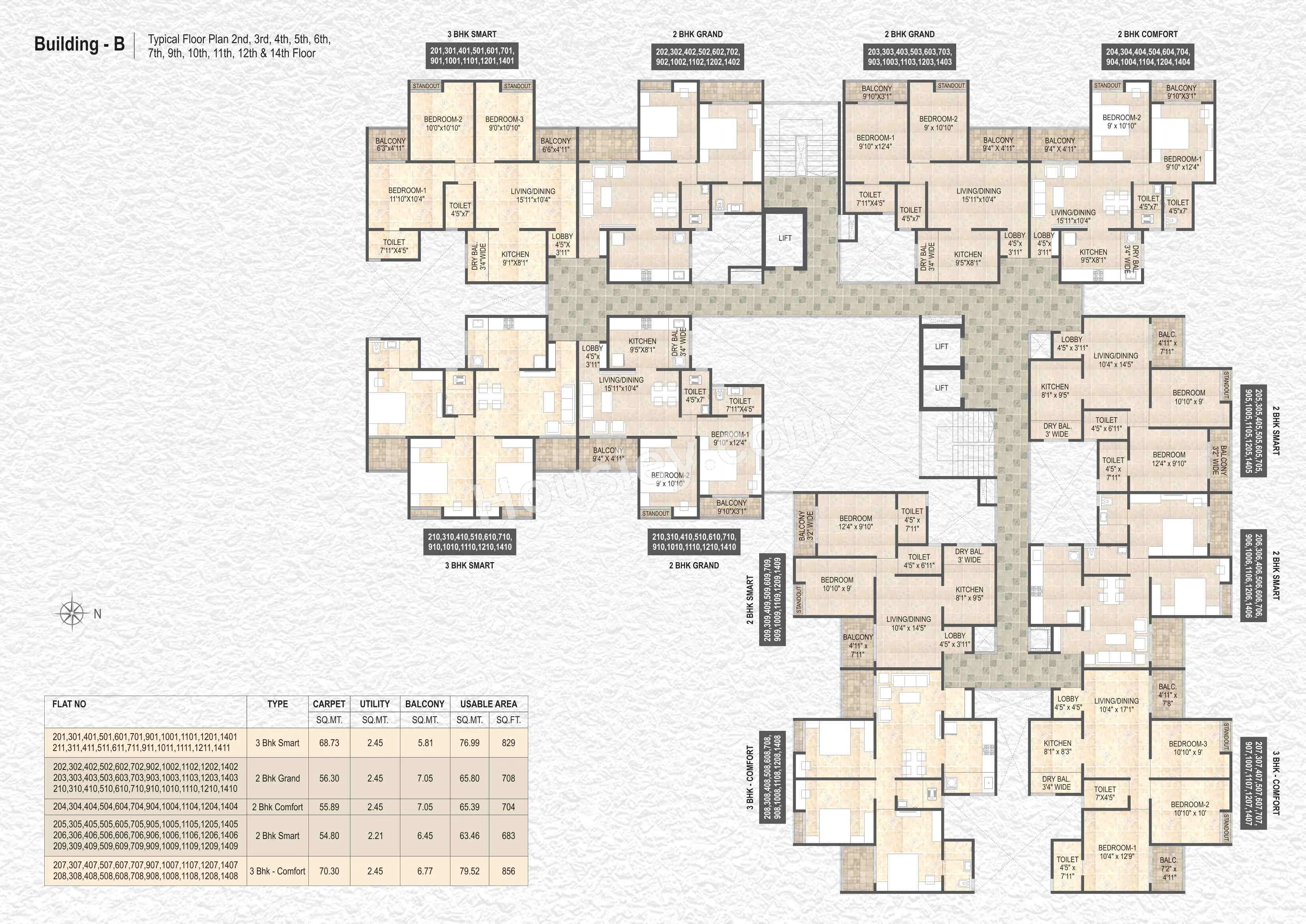 Destination Mangalam Marvel Floor plan 6