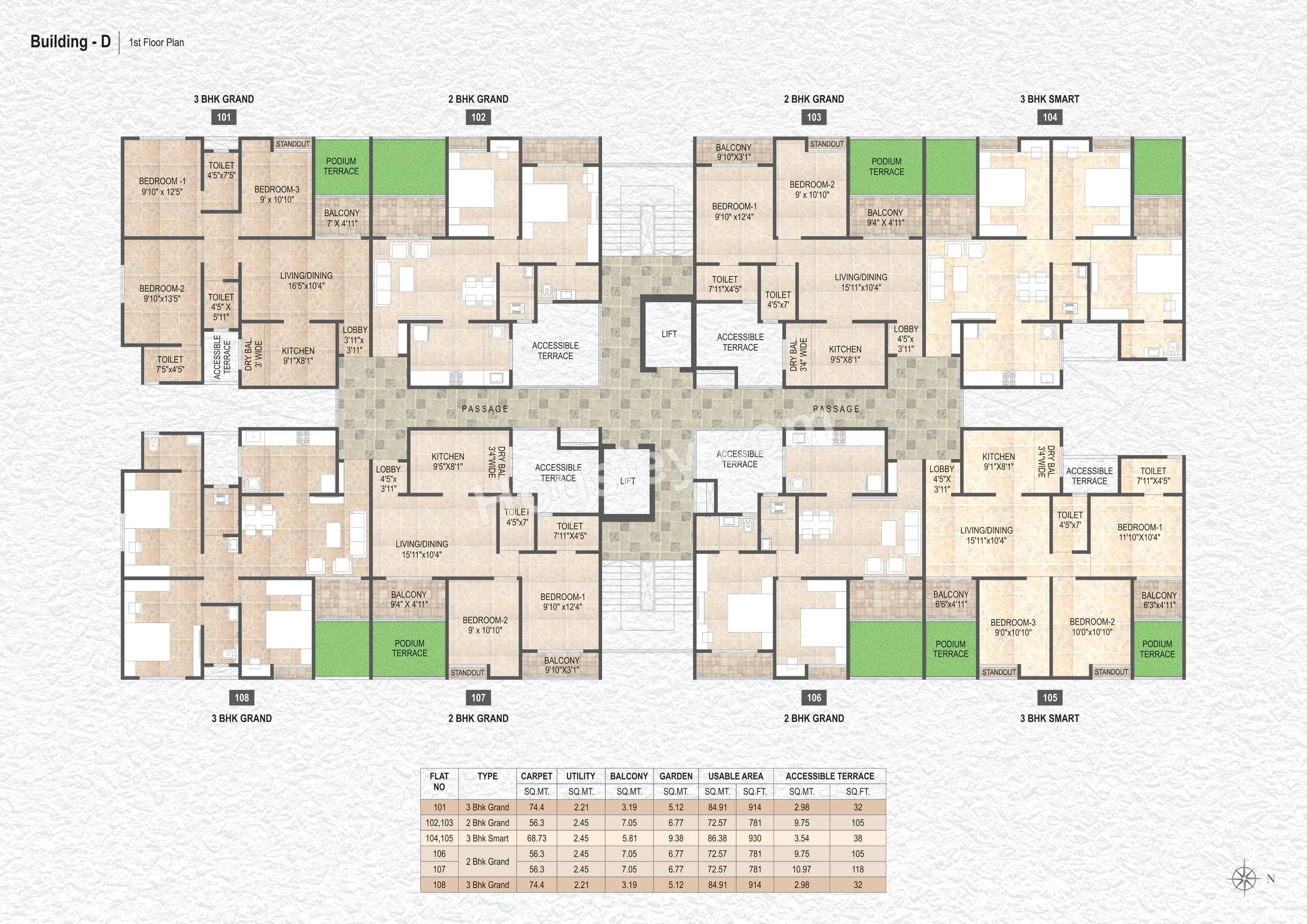 Destination Mangalam Marvel Floor plan 10