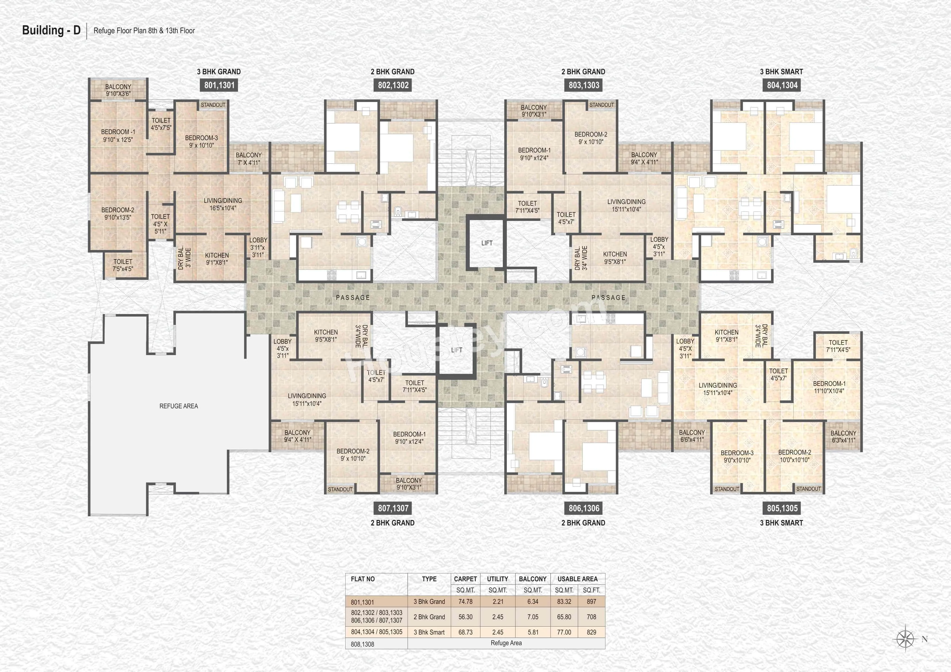 Destination Mangalam Marvel Floor plan 11