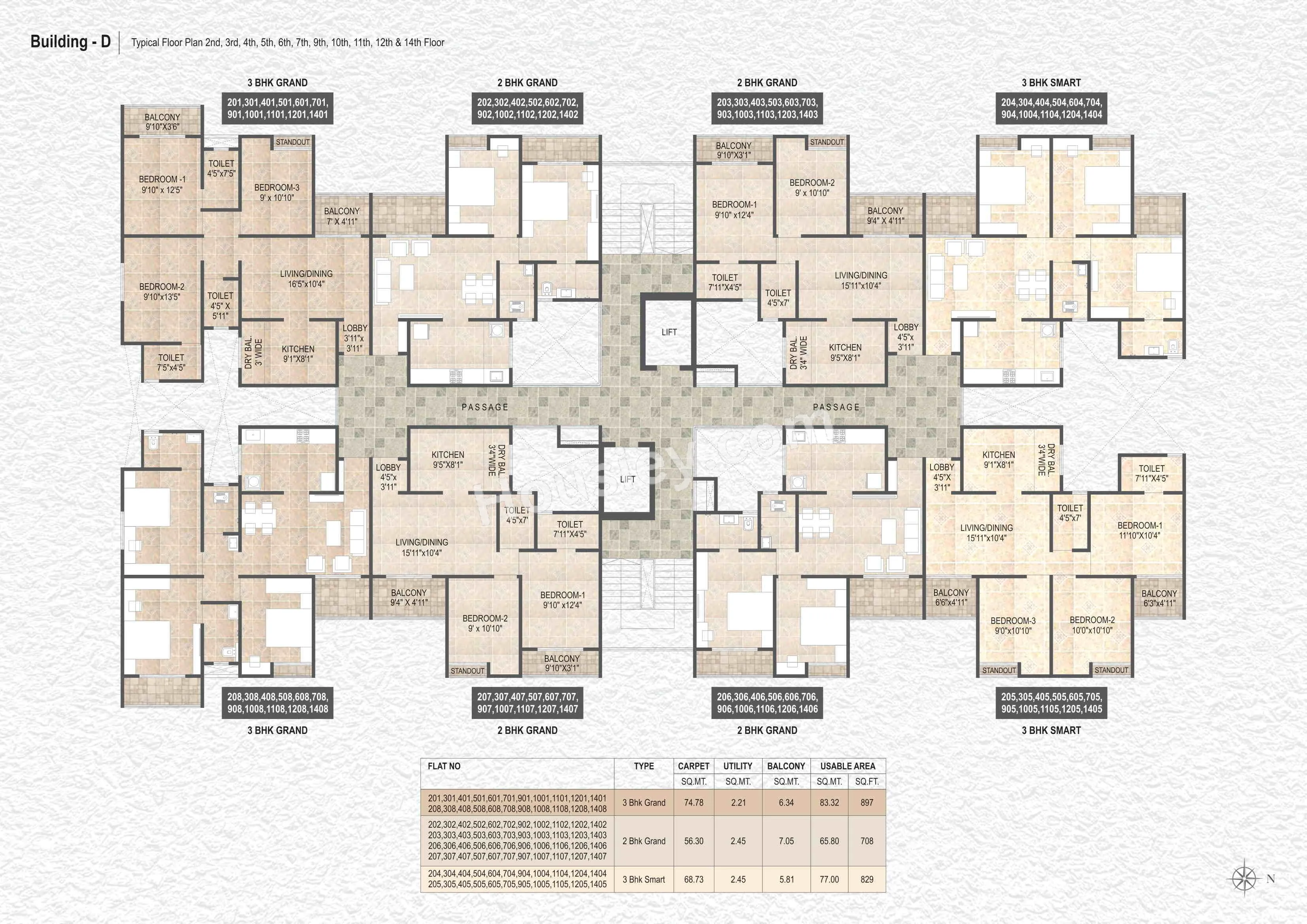 Destination Mangalam Marvel Floor plan 12