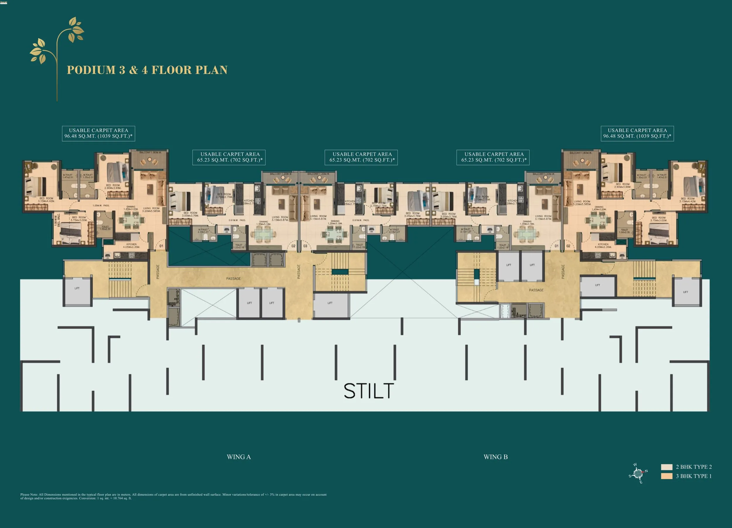 Dosti Eden Floor plan 1