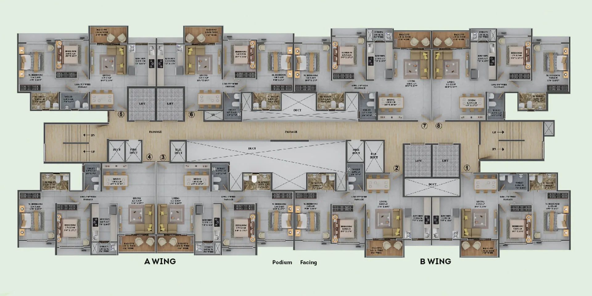 Dosti Greenscapes Floor plan 4