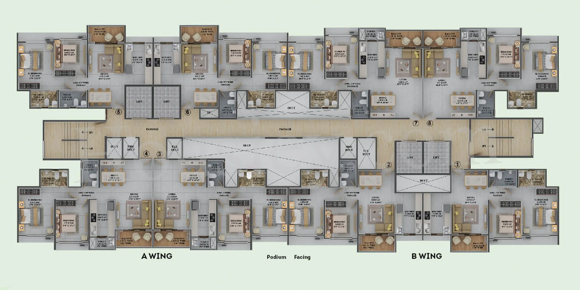 Dosti Greenscapes Floor plan 1