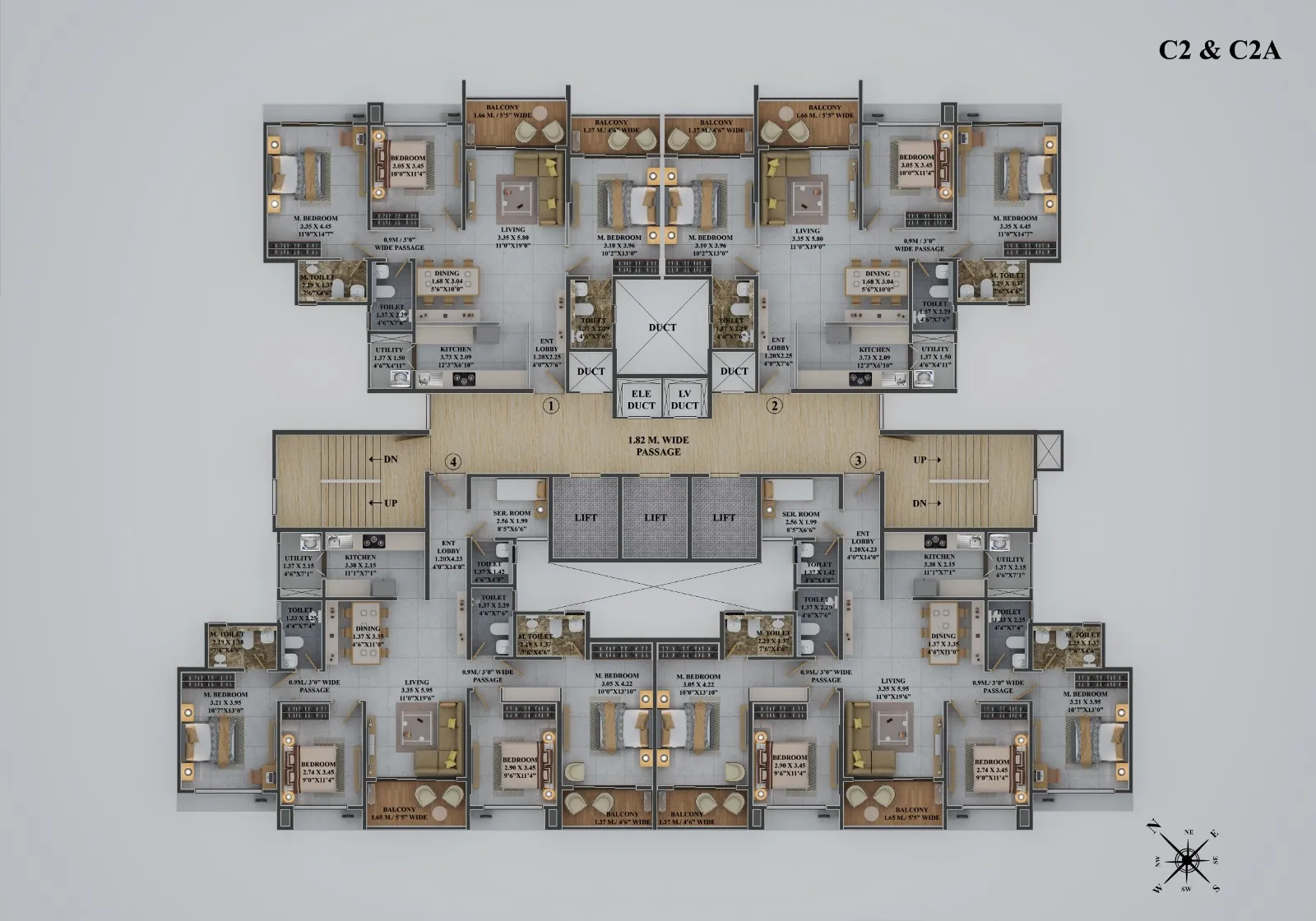 Dosti Greenscapes Floor plan 3