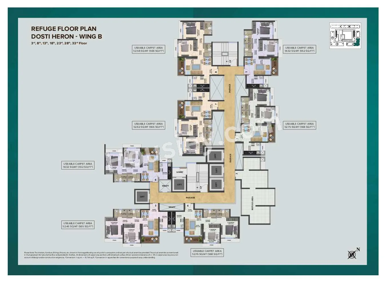 Dosti Heron Floor plan 1