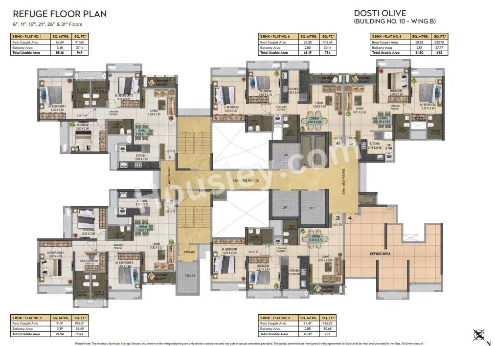 Dosti Olive Floor plan 1