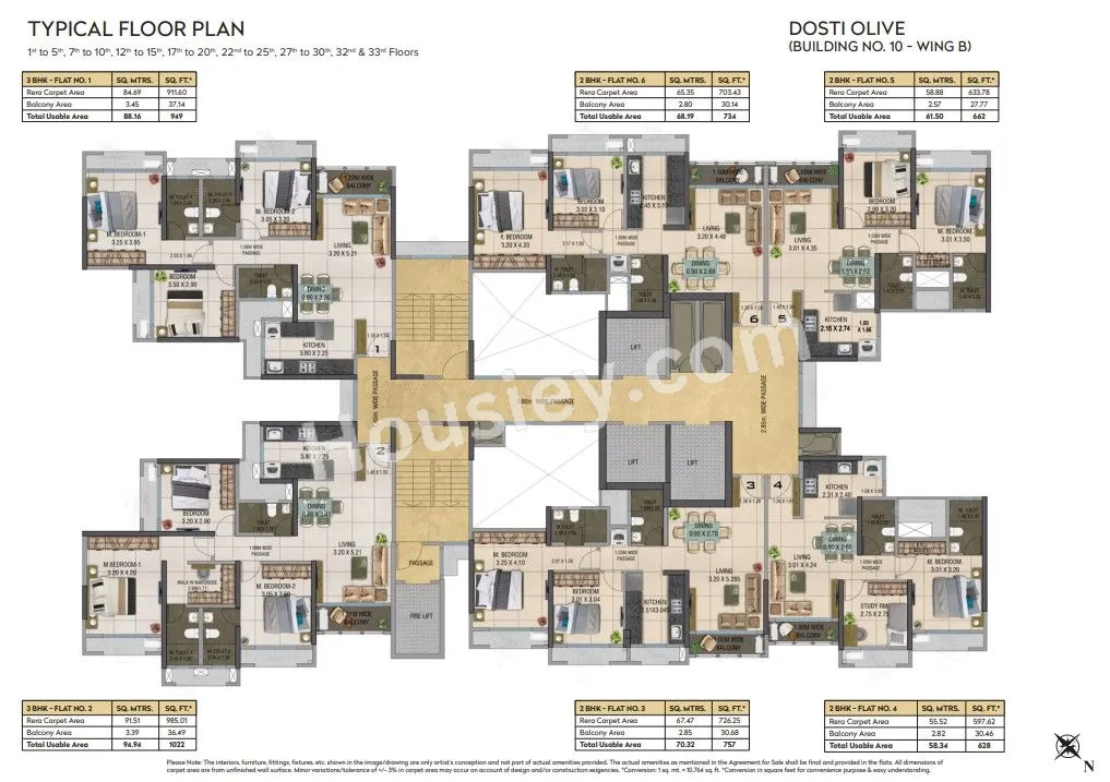 Dosti Olive Floor plan 2