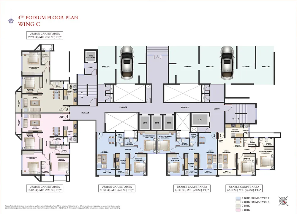 Dosti Tulip Floor plan 2