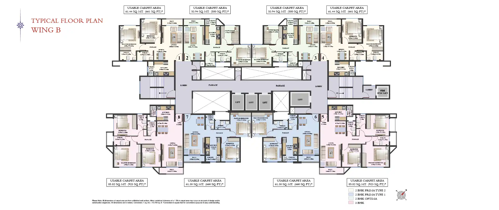 Dosti Tulip Floor plan 1