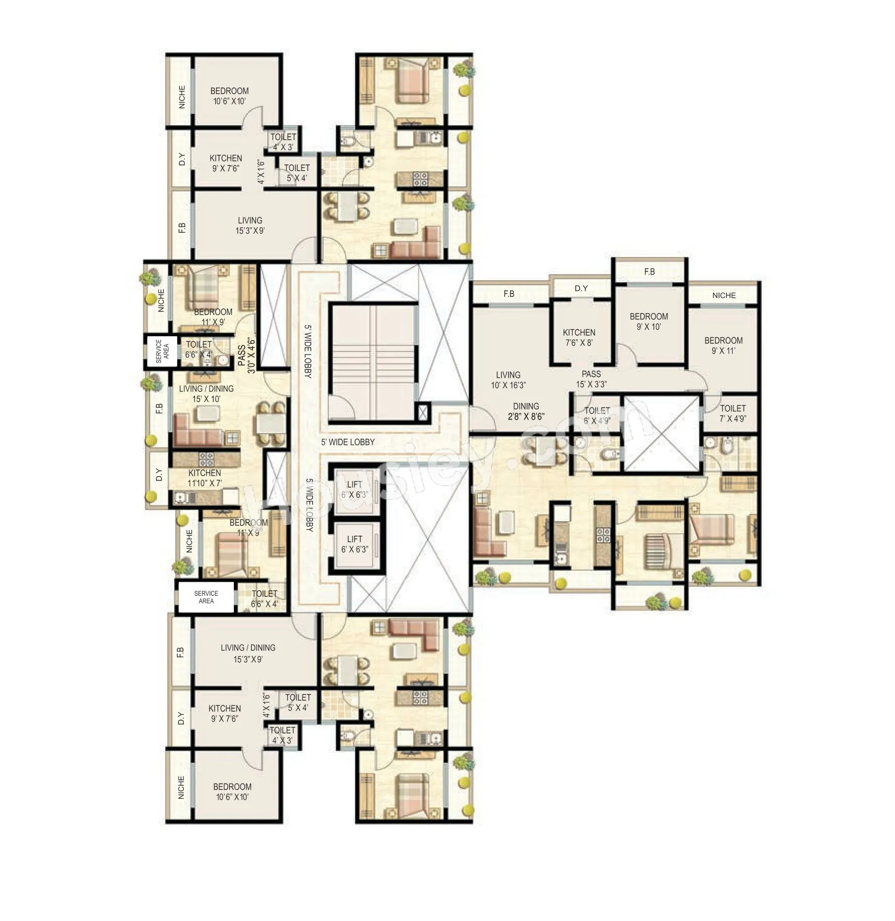 Ekta Parksville Floor plan 2