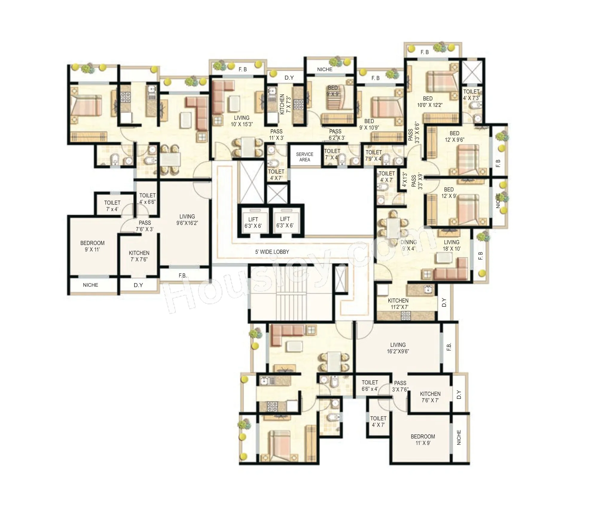 Ekta Parksville Floor plan 1