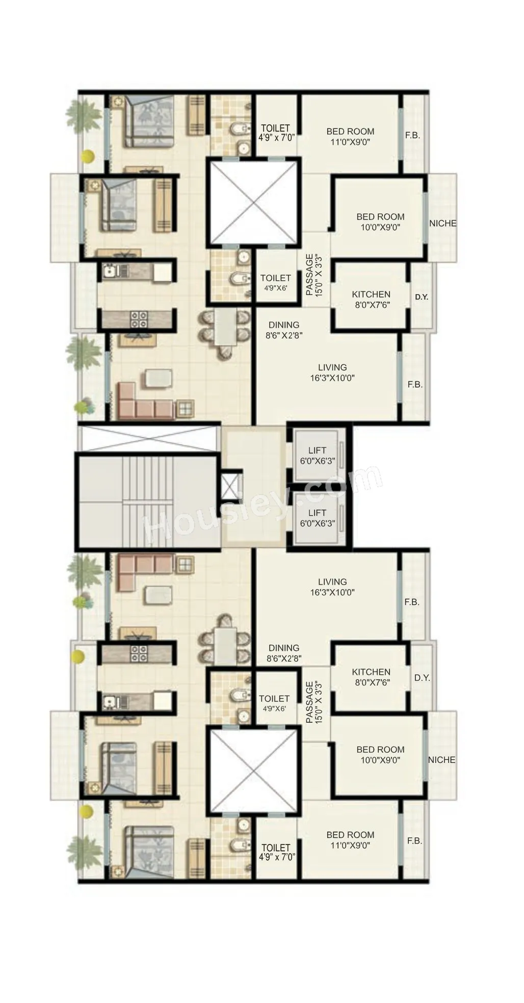Ekta Parksville Floor plan 3
