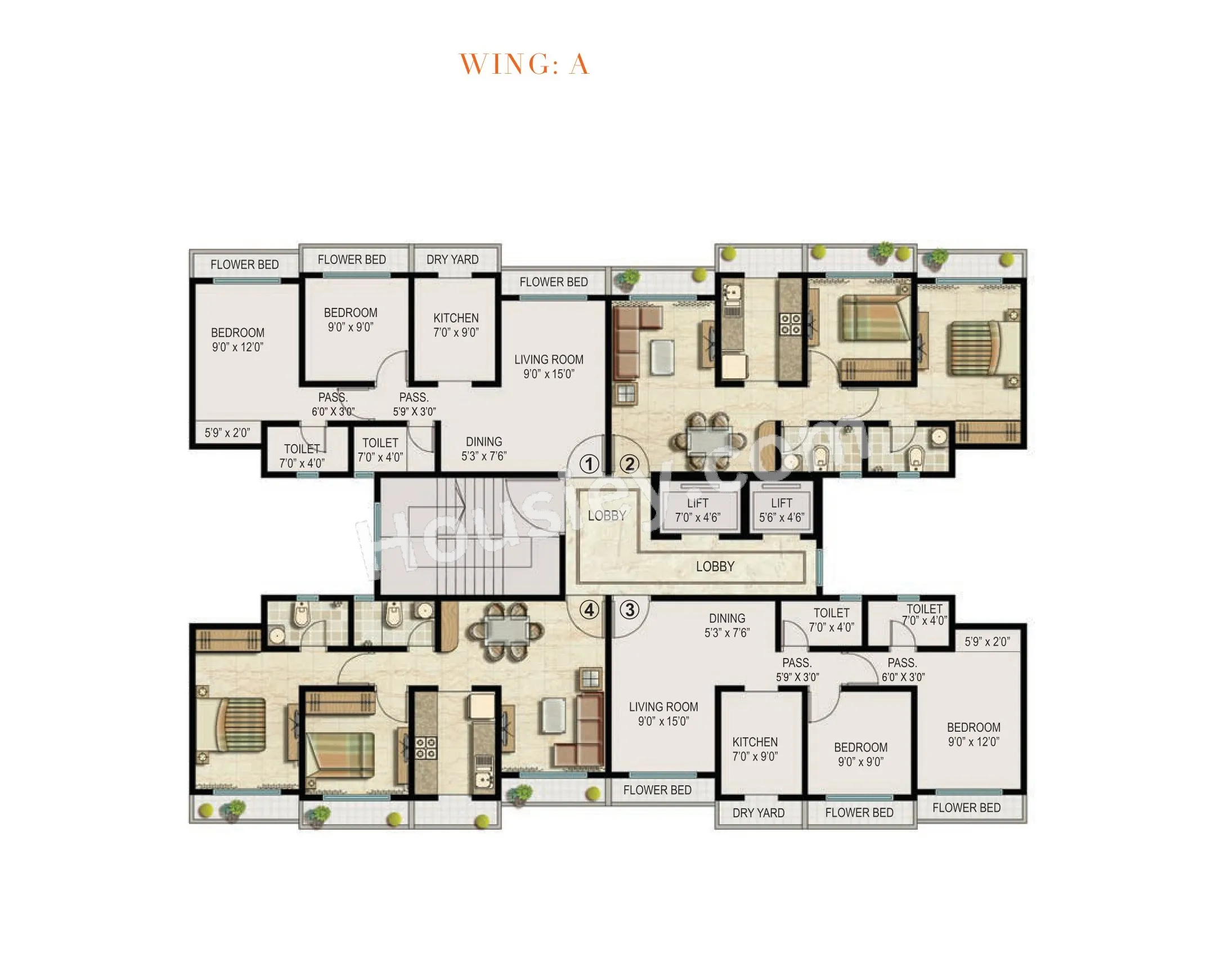 Ekta Parksville Floor plan 4