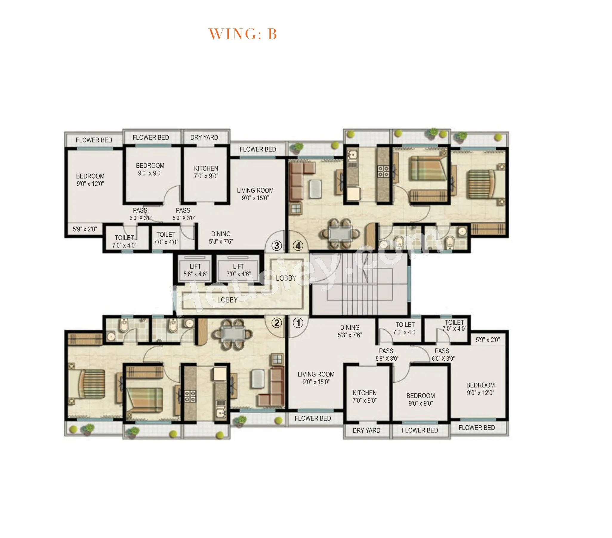 Ekta Parksville Floor plan 6