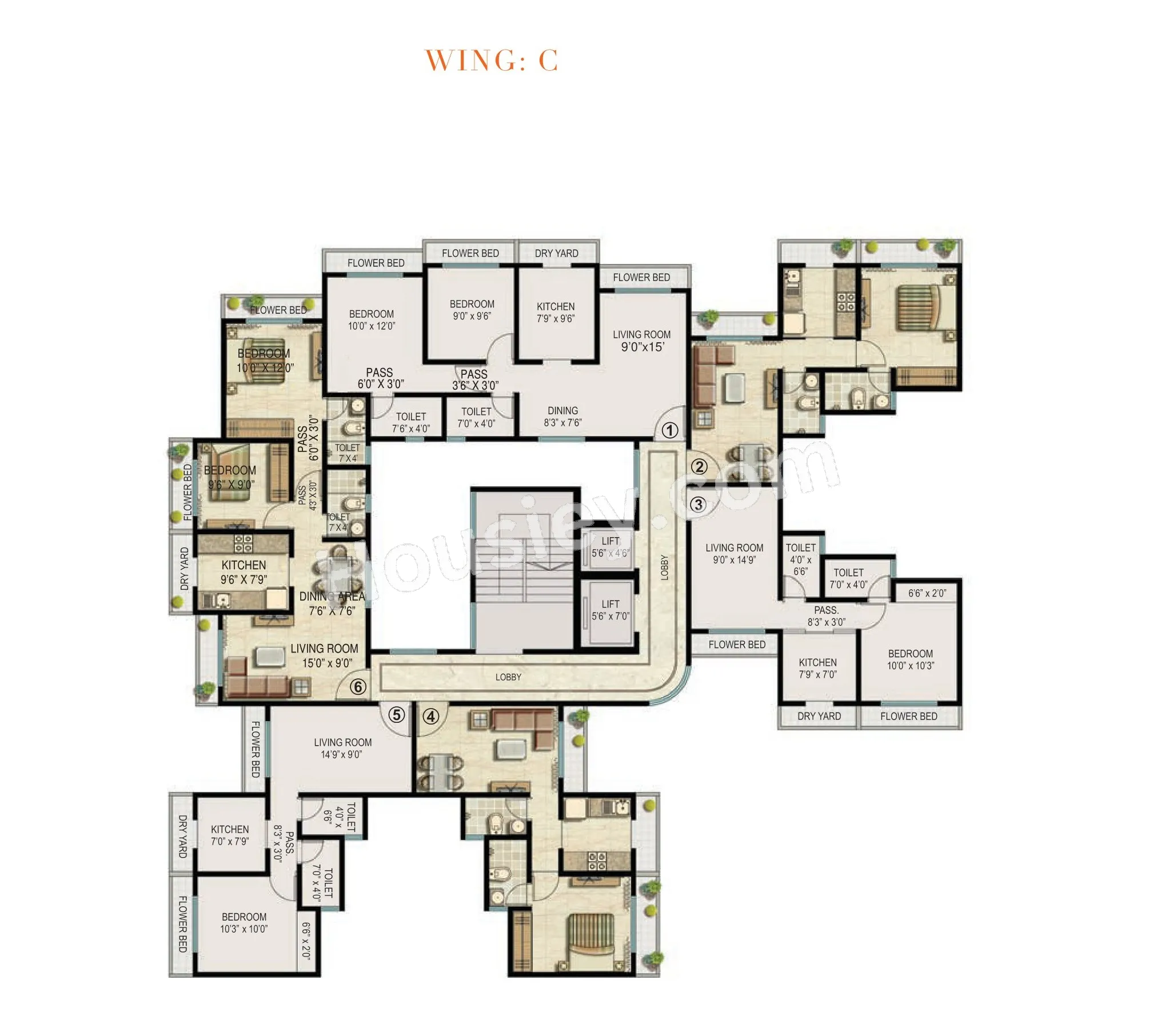 Ekta Parksville Floor plan 8