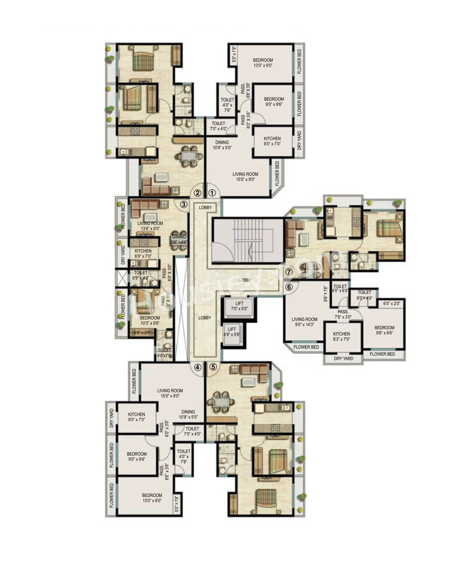 Ekta Parksville Floor plan 7