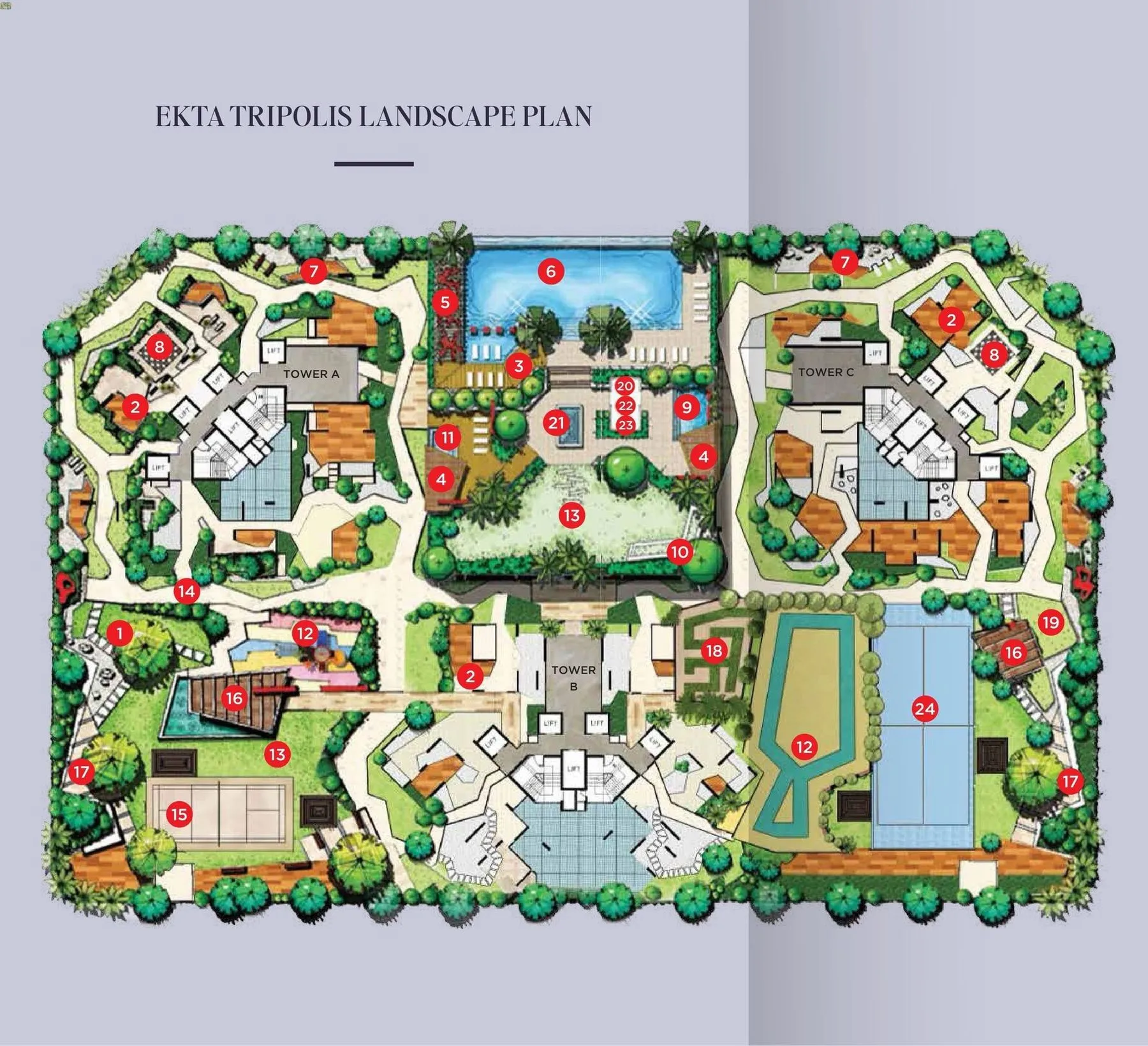 Ekta Tripolis Floor plan 1