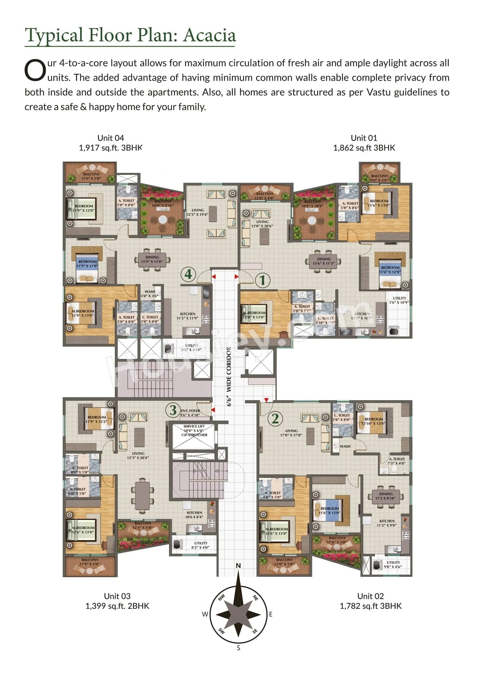 Elegant Terraces Floor Plan
