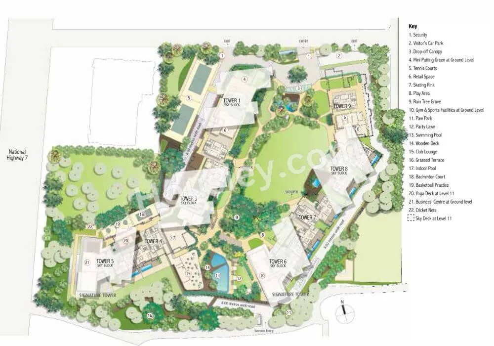 Embassy Lake Terraces Floor plan 1