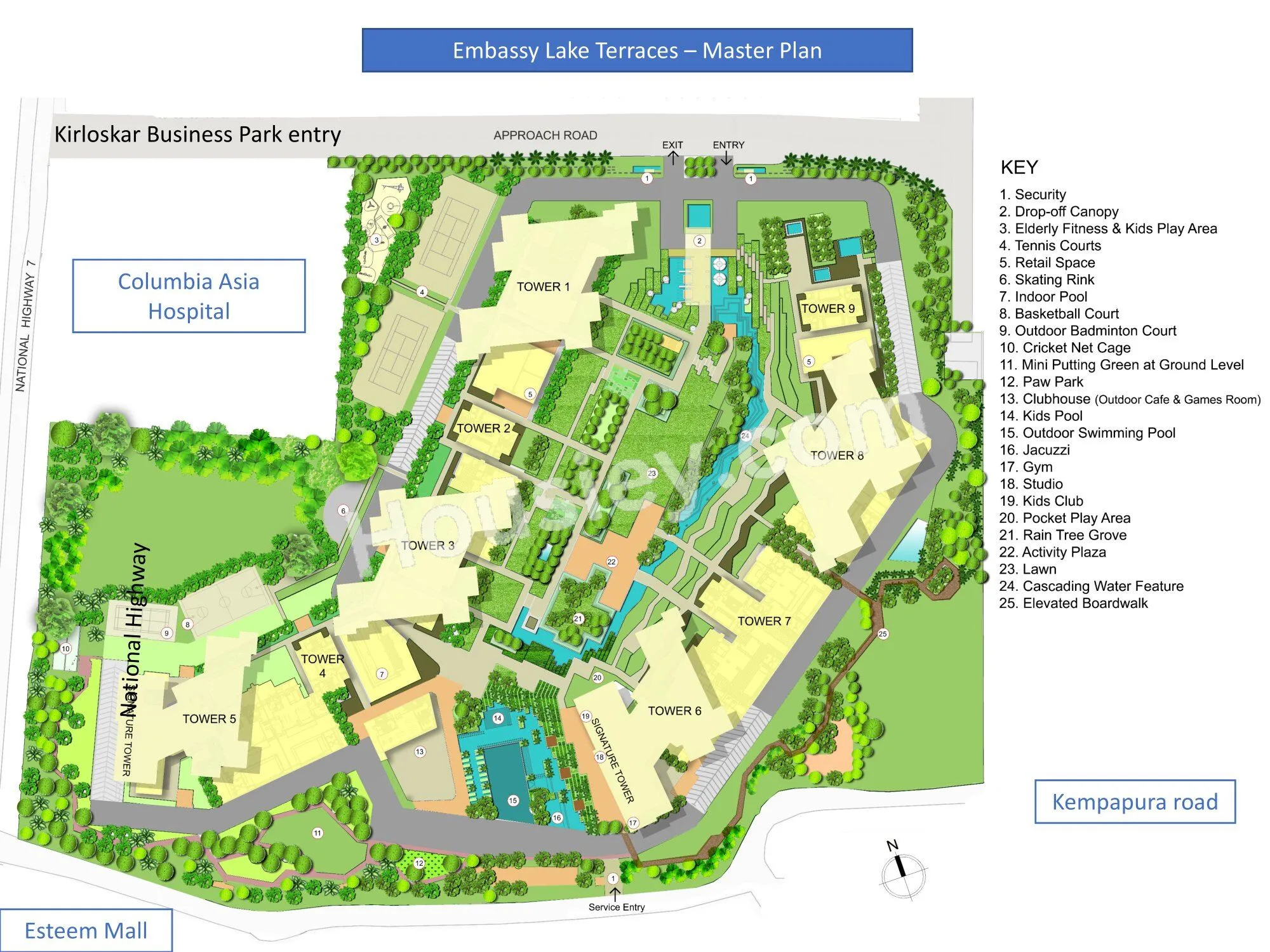 Embassy Lake Terraces Floor plan 2