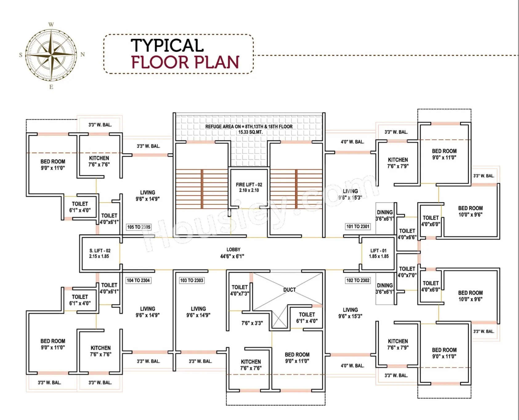Empire Residency Floor Plan