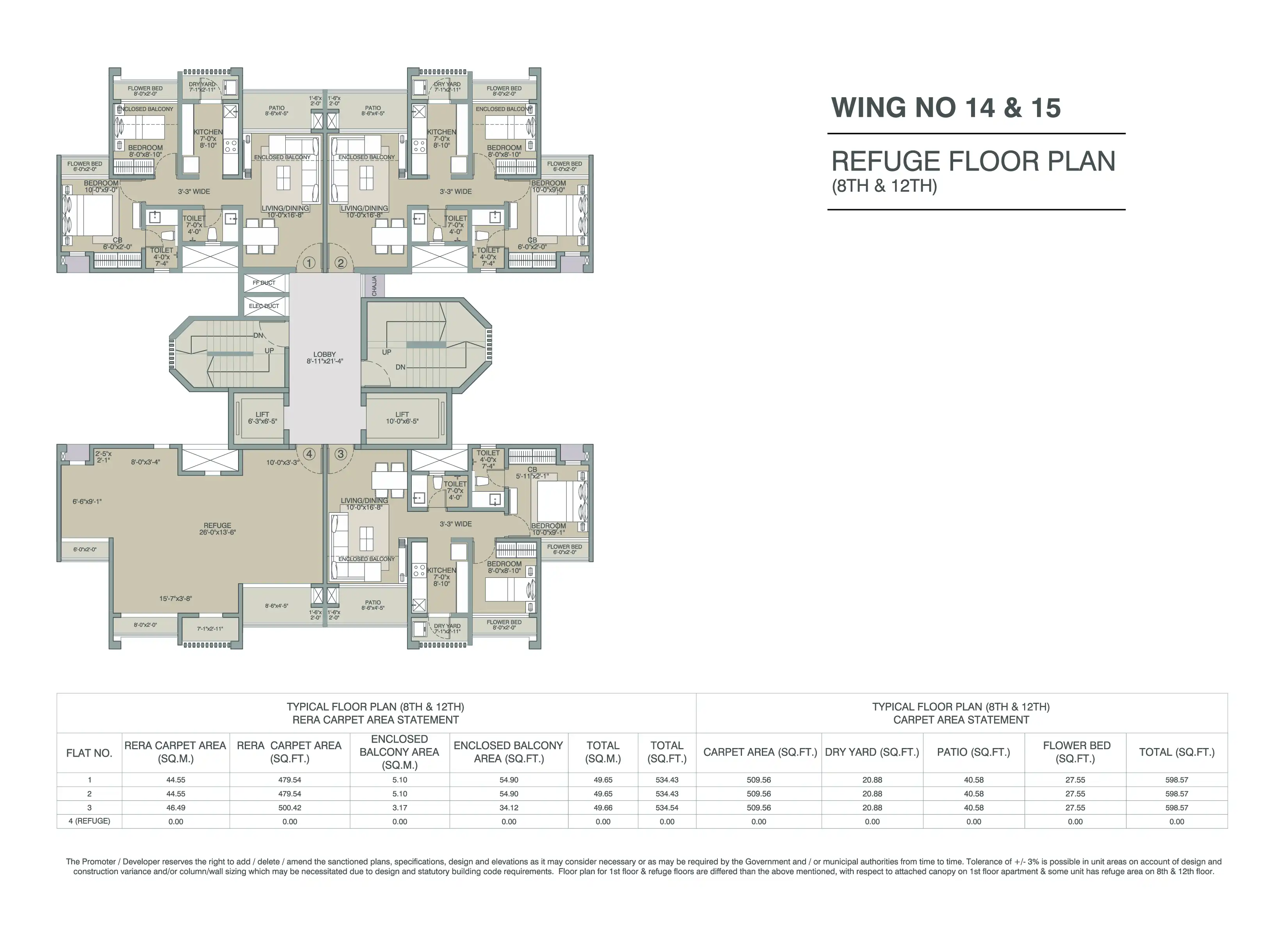 Evershine Amavi 303 Floor plan 3
