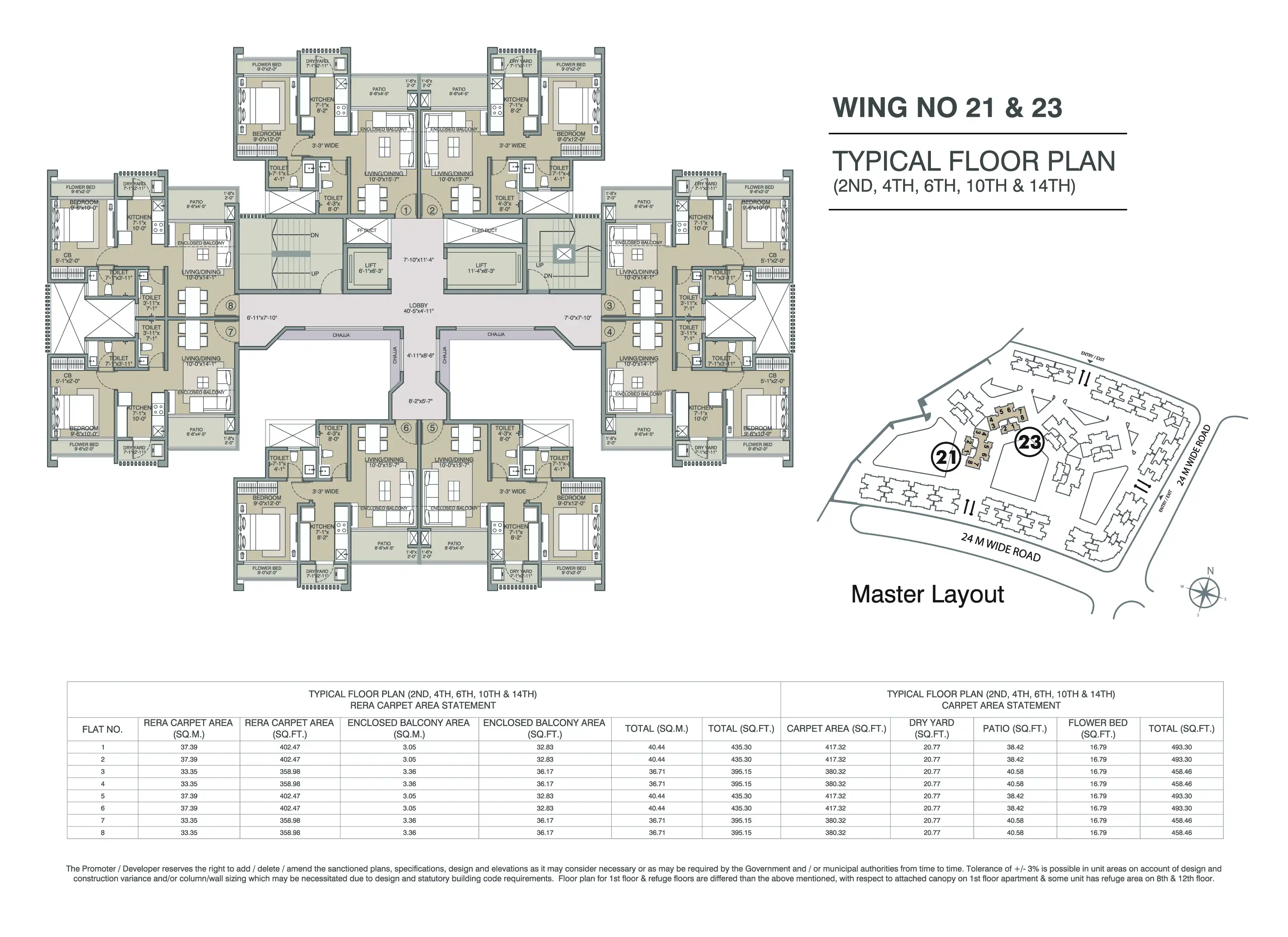 Evershine Amavi 303 Floor plan 4