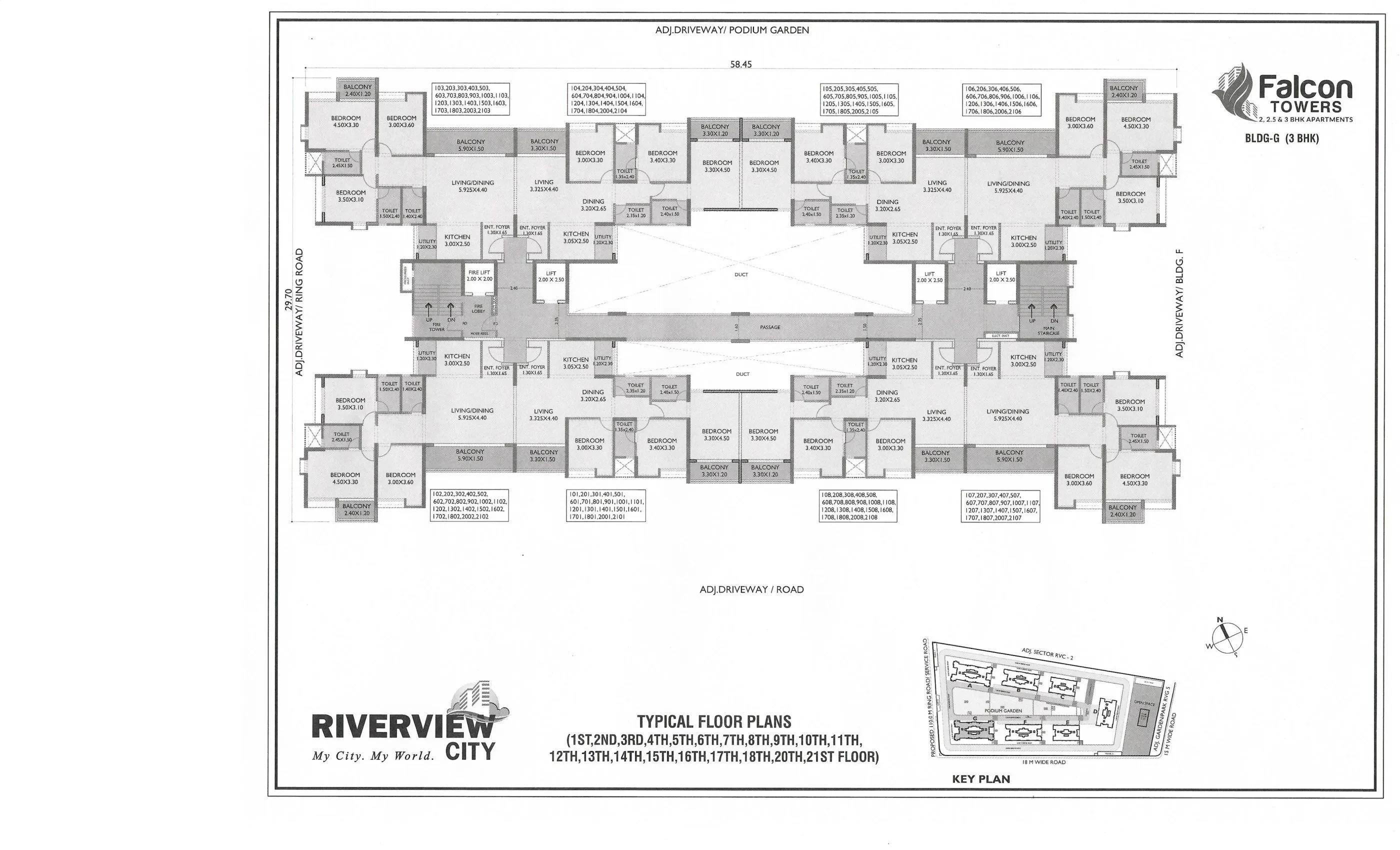 Riverview City Falcon Tower Floor plan 9