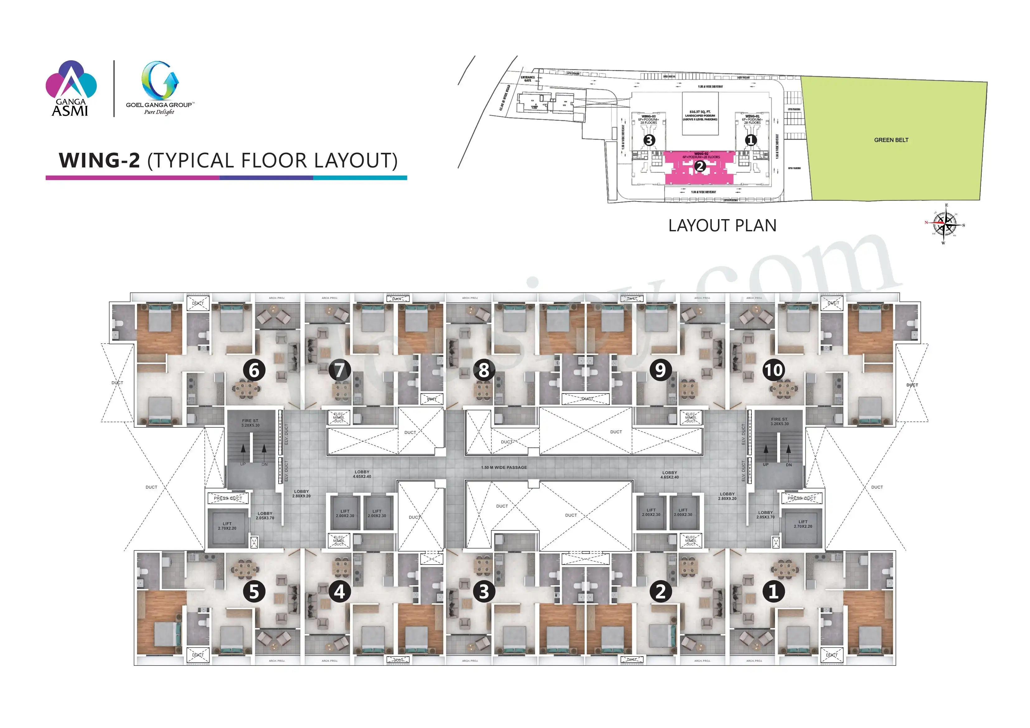 Ganga Asmi Floor plan 1