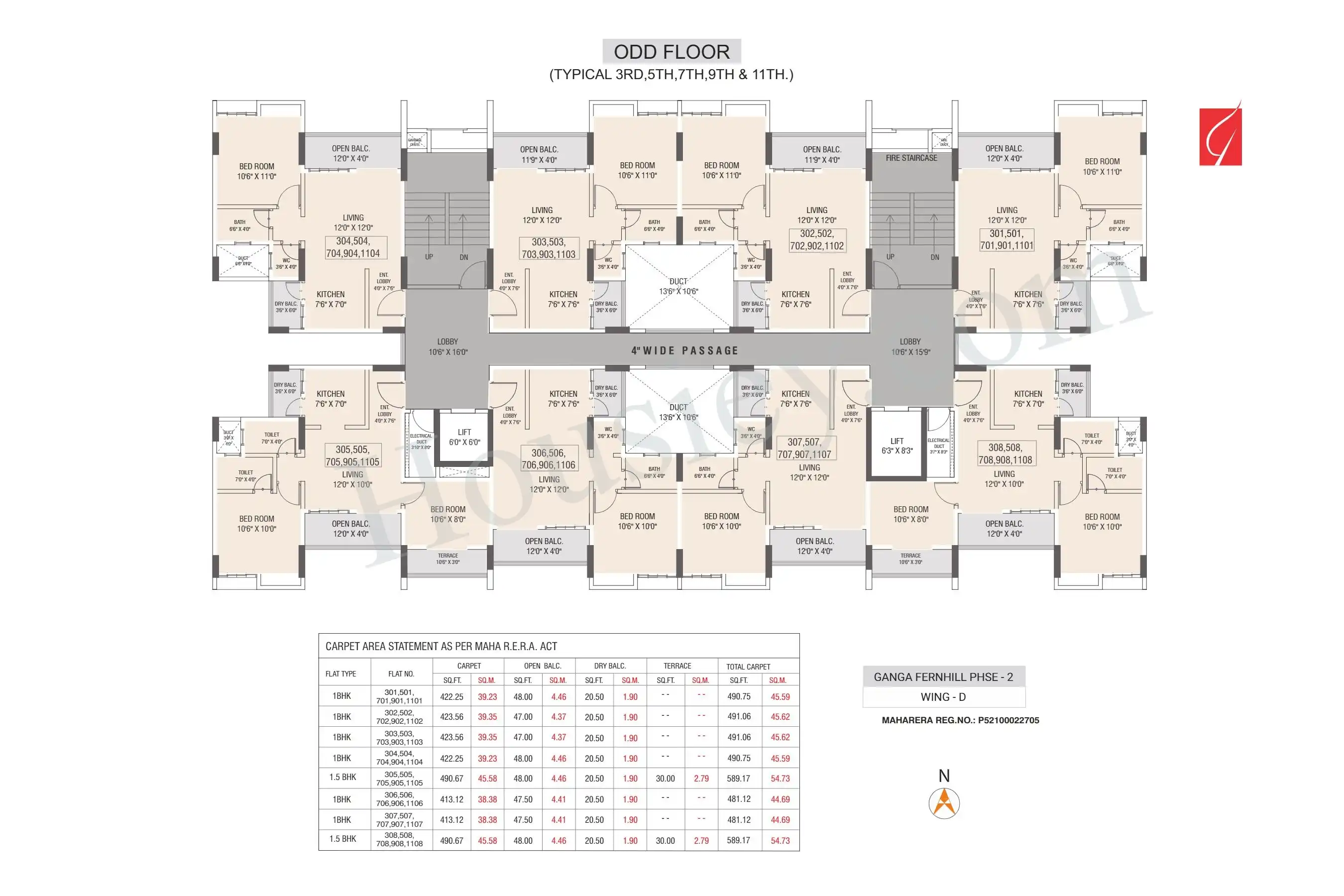Ganga Fernhill Floor plan 5