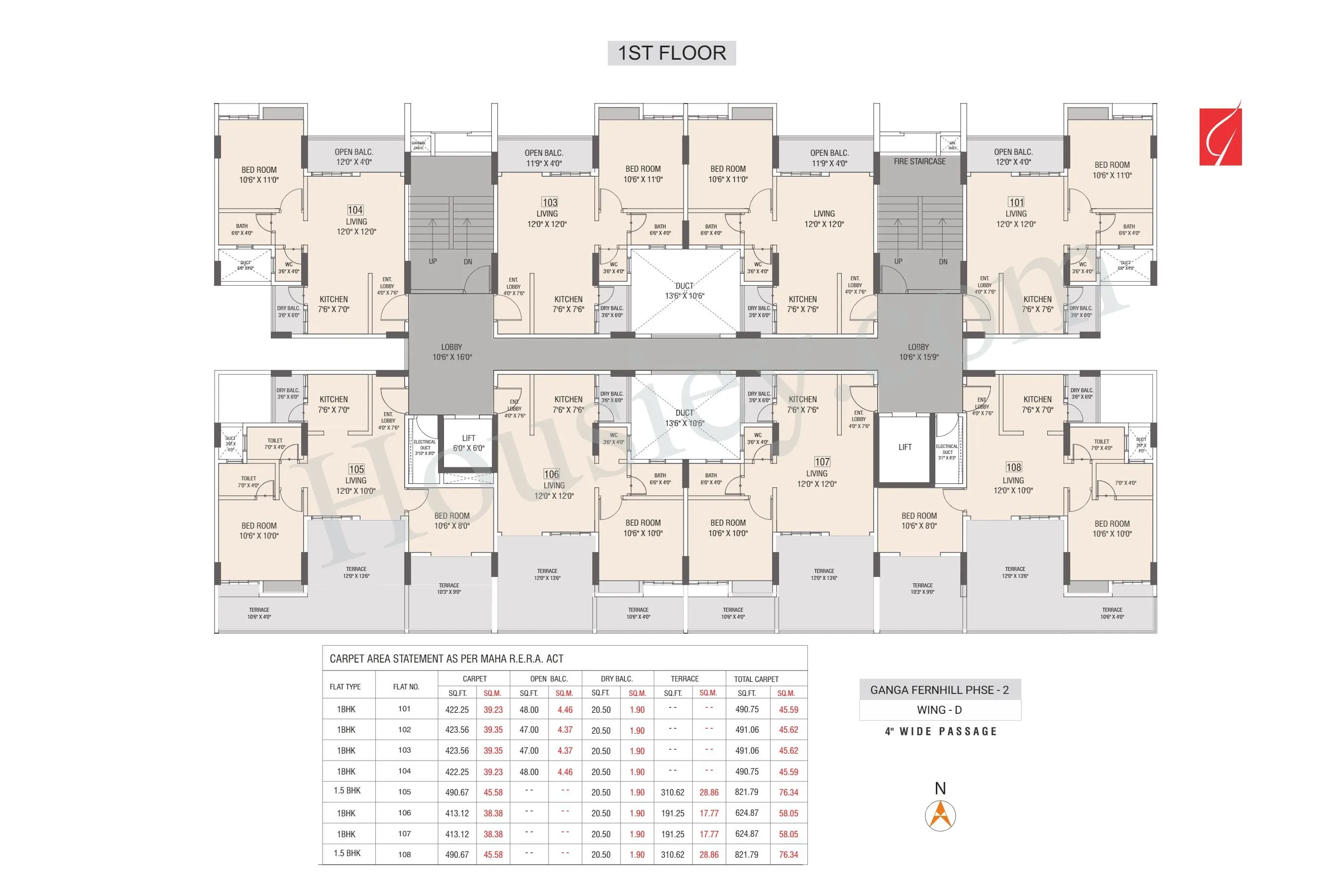 Ganga Fernhill Floor plan 6