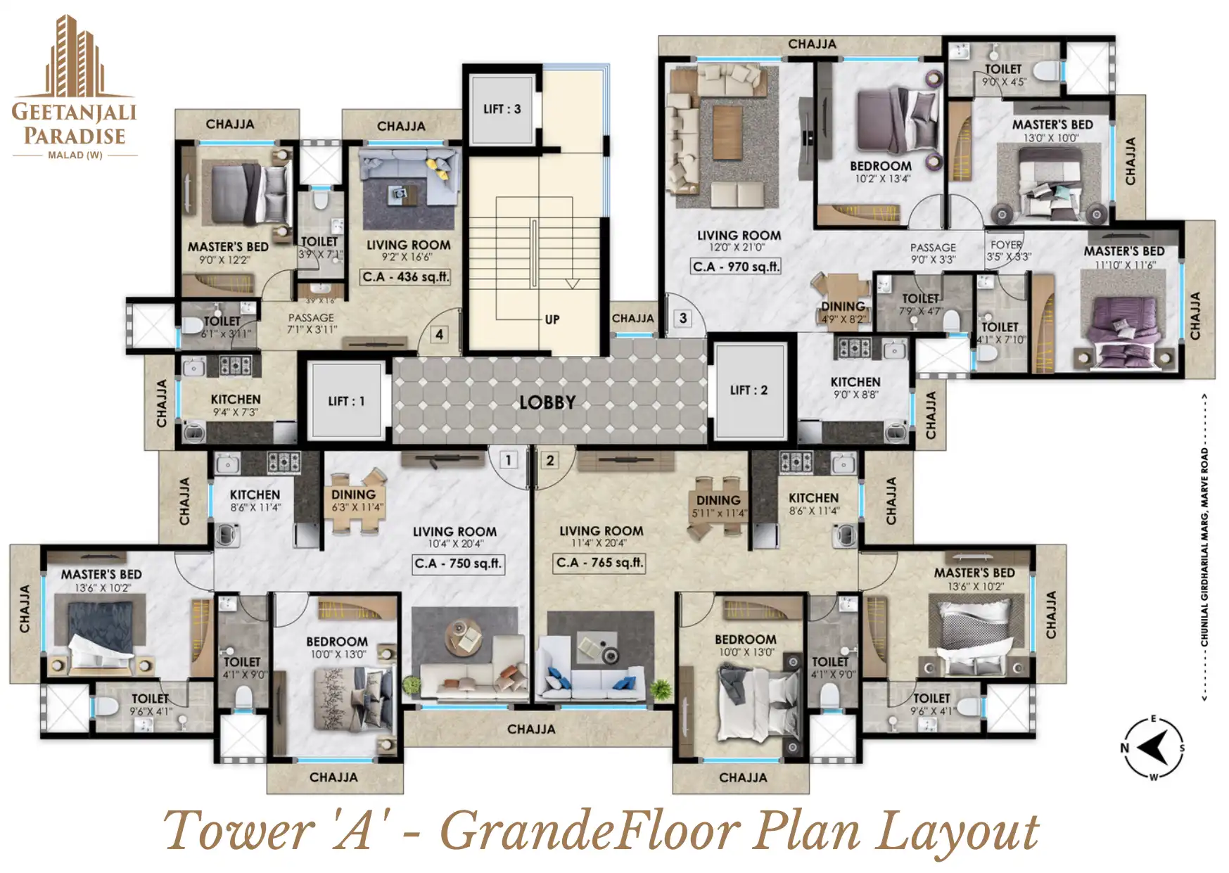 Vasundhara Geetanjali Paradise Floor plan 1