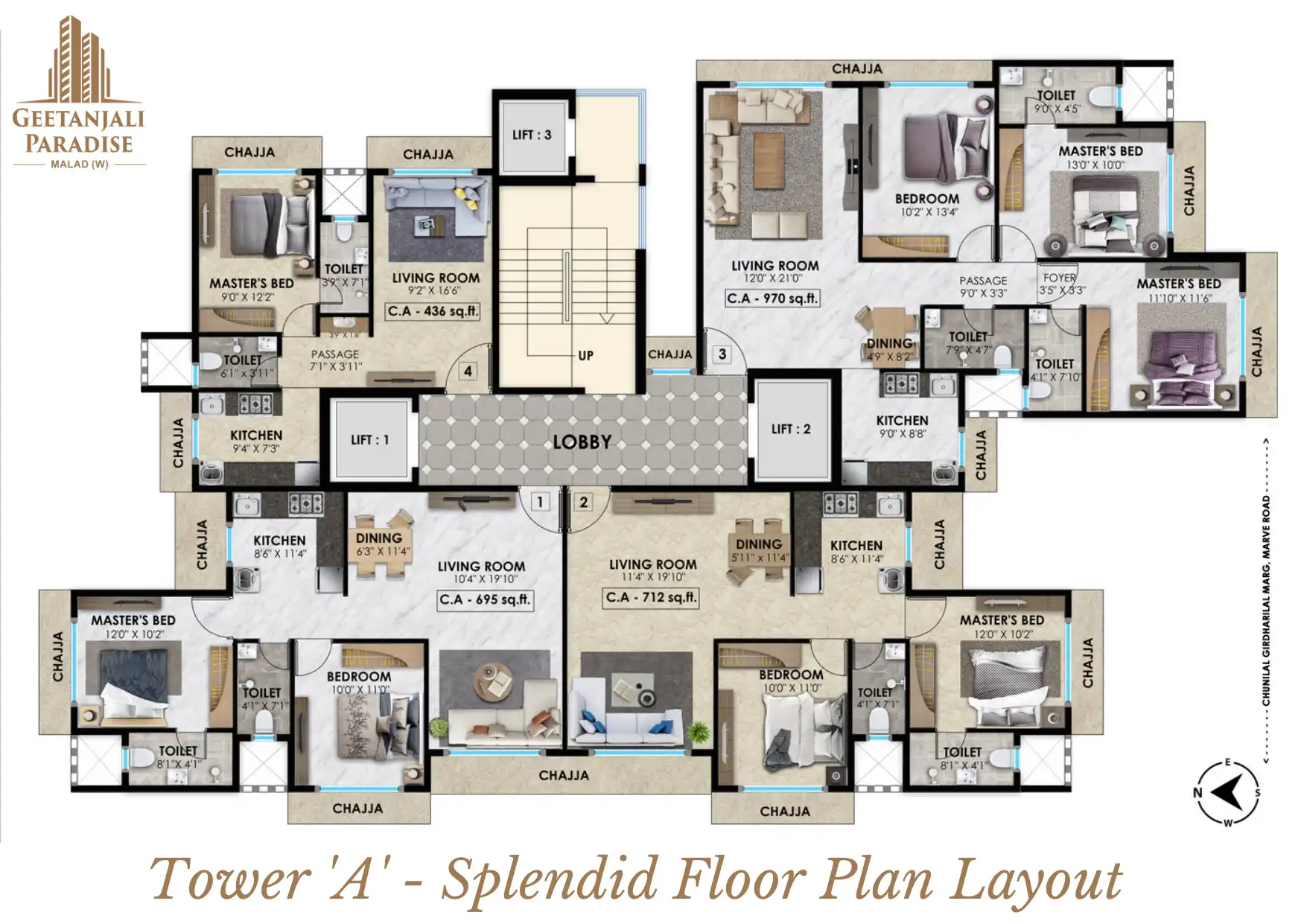 Vasundhara Geetanjali Paradise Floor plan 2