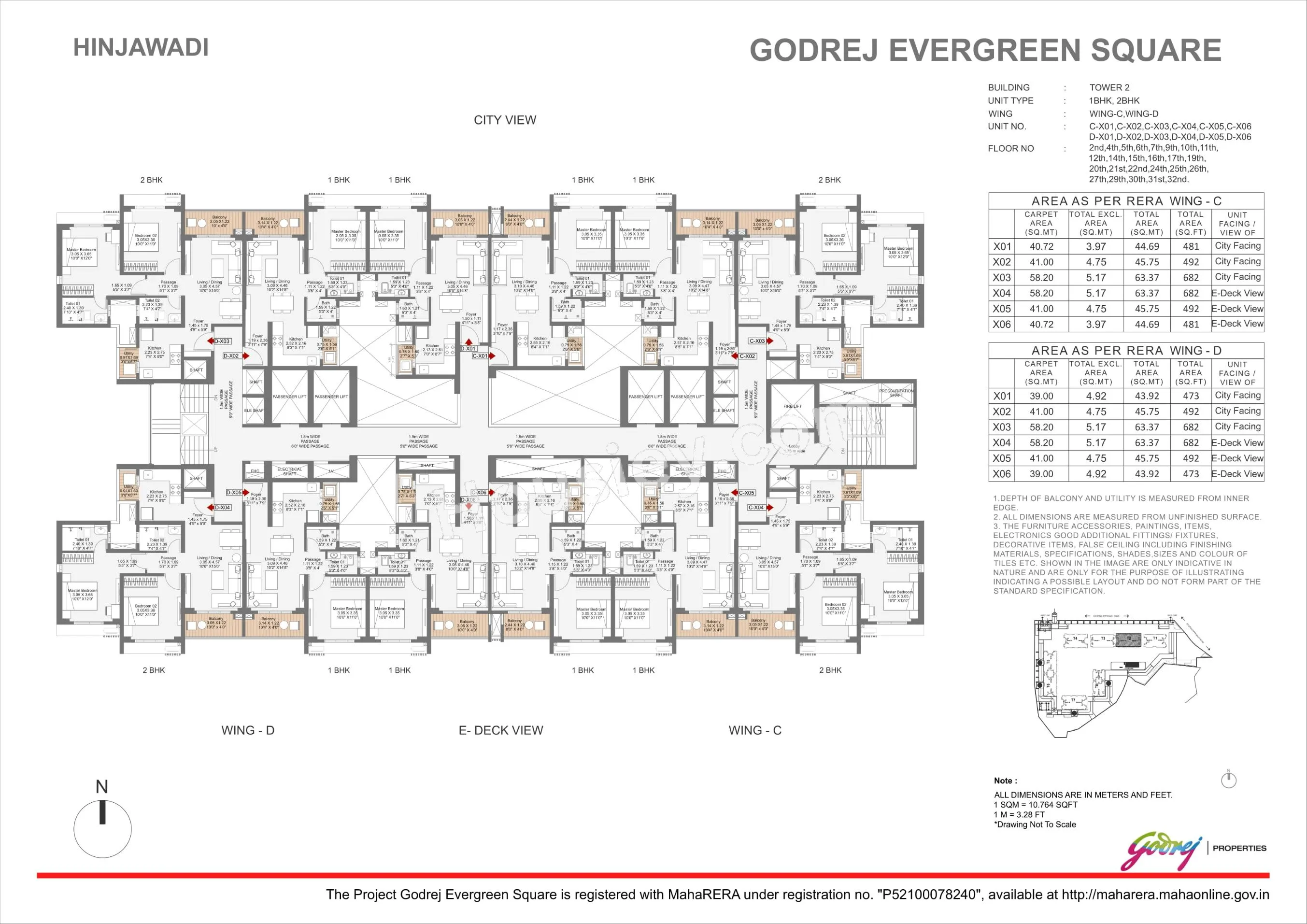 Godrej Evergreen Square Floor plan 1