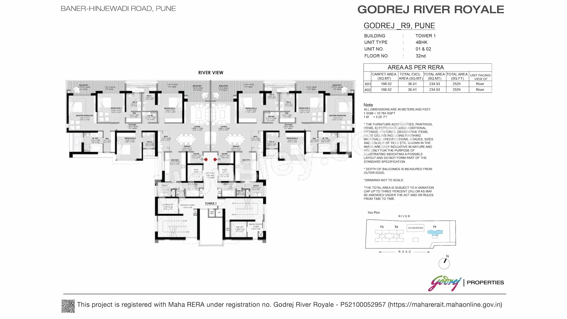 Godrej River Royale Floor plan 3