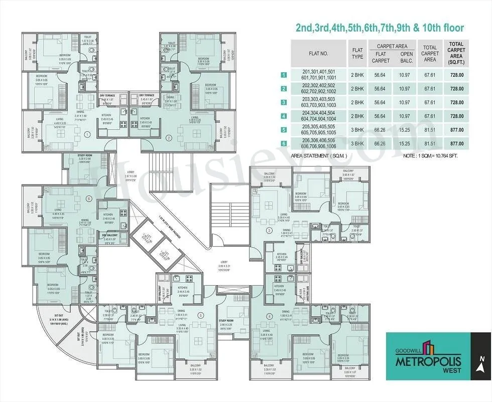 Choice Goodwill Metropolis Floor plan 1