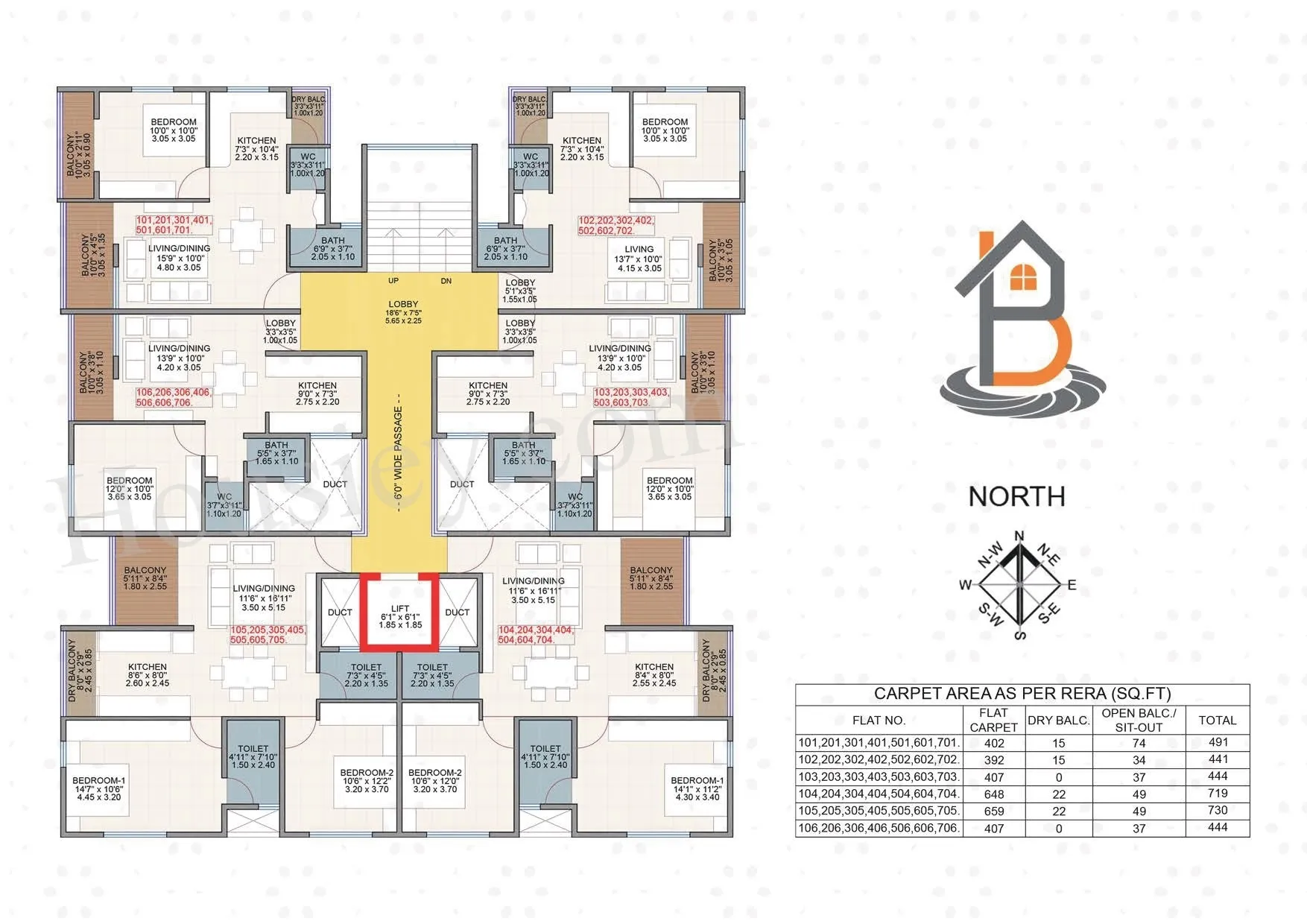 Buttepatil Gulab Srushti Floor Plan