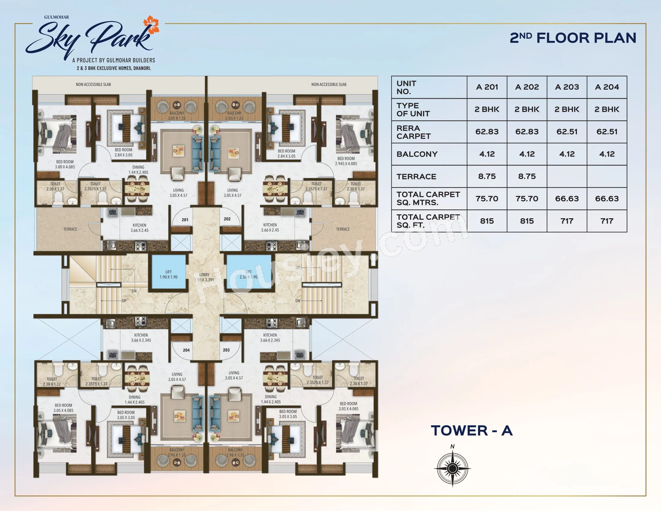 Gulmohar Sky Park Floor plan 4