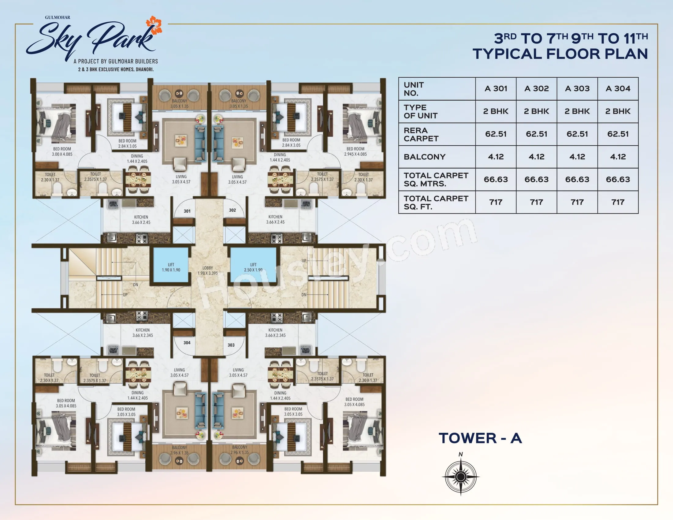 Gulmohar Sky Park Floor plan 6