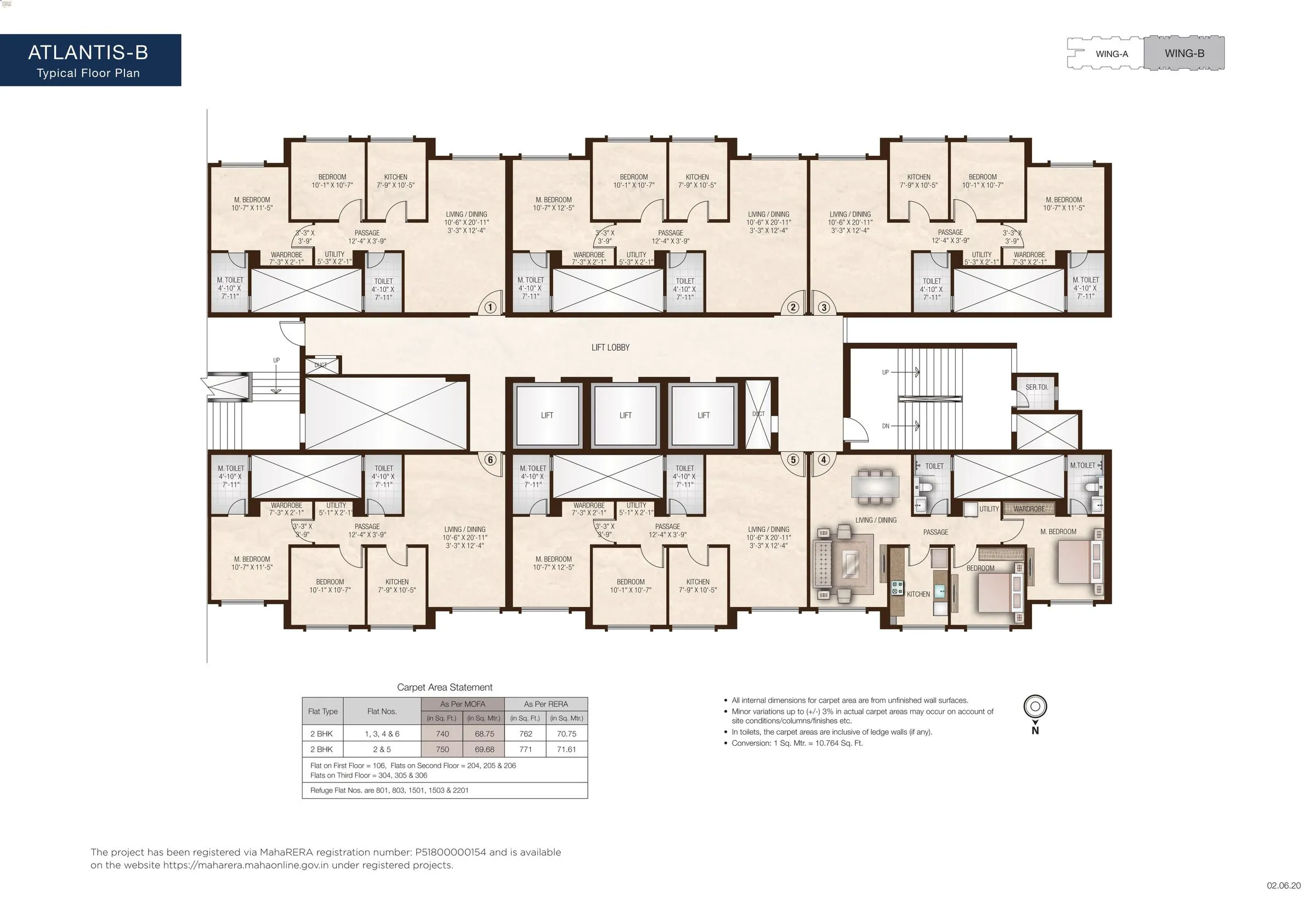 Hiranandani Atlantis Floor plan 1