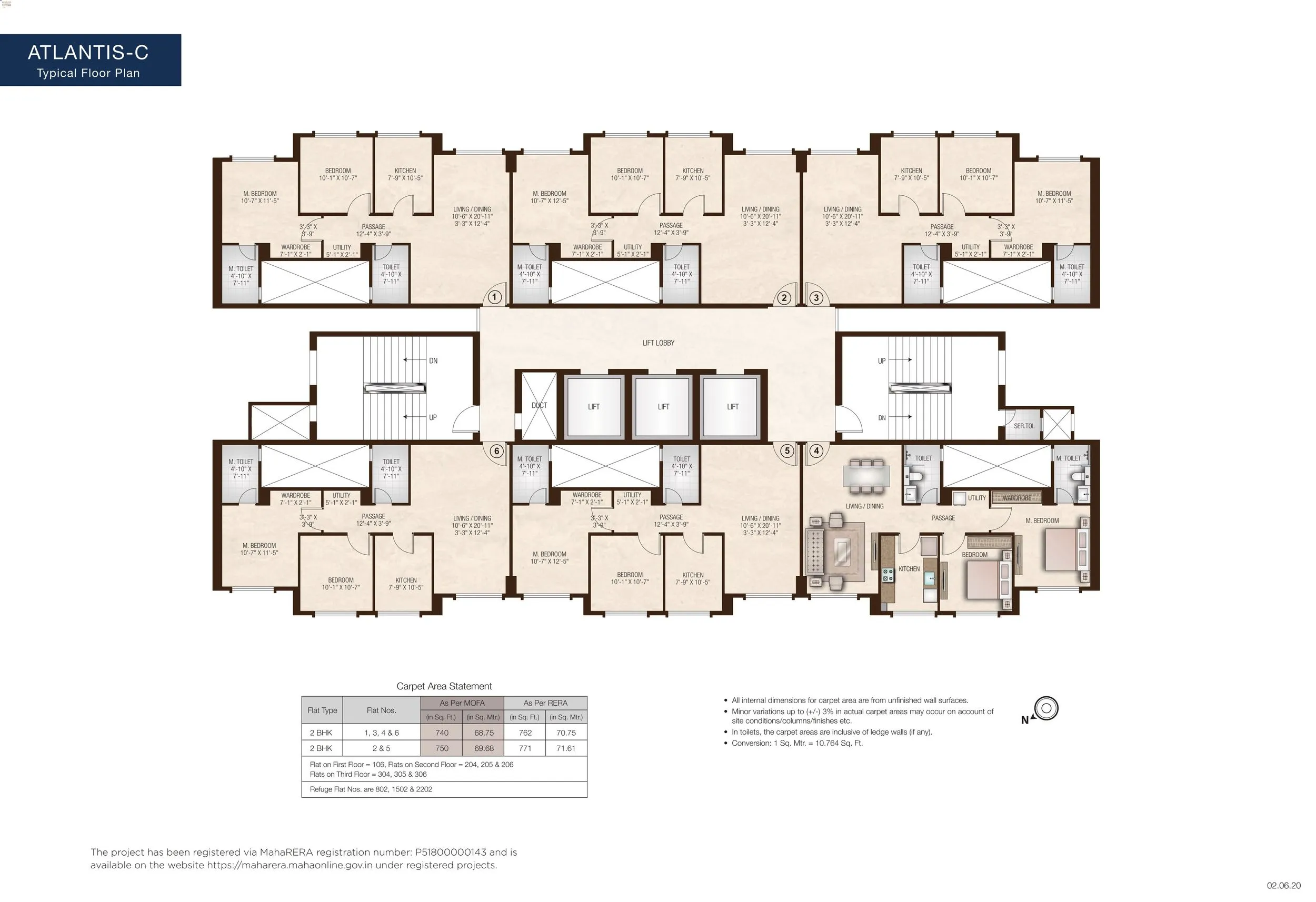 Hiranandani Atlantis Floor plan 2