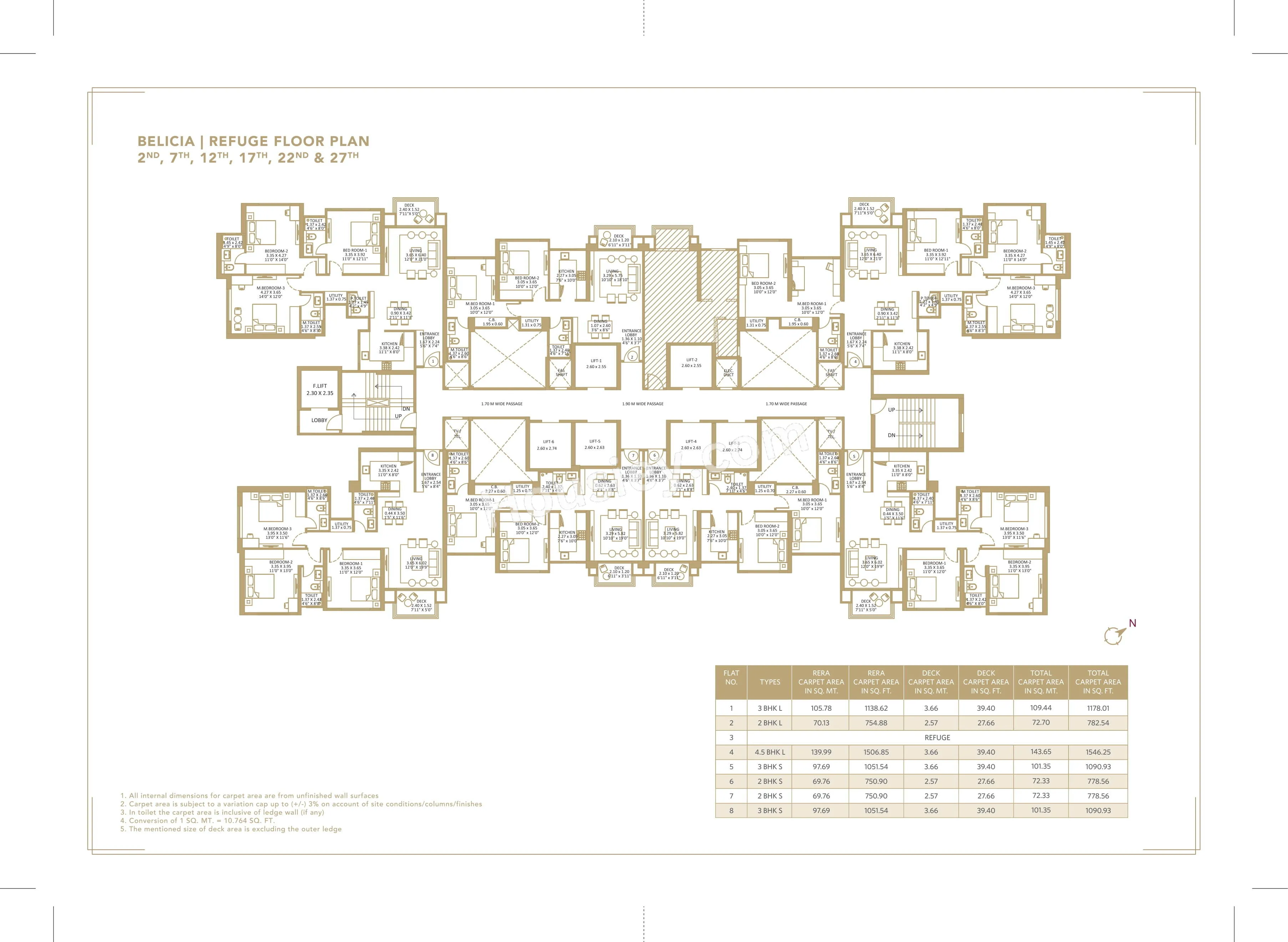 Hiranandani Belicia Floor plan 1