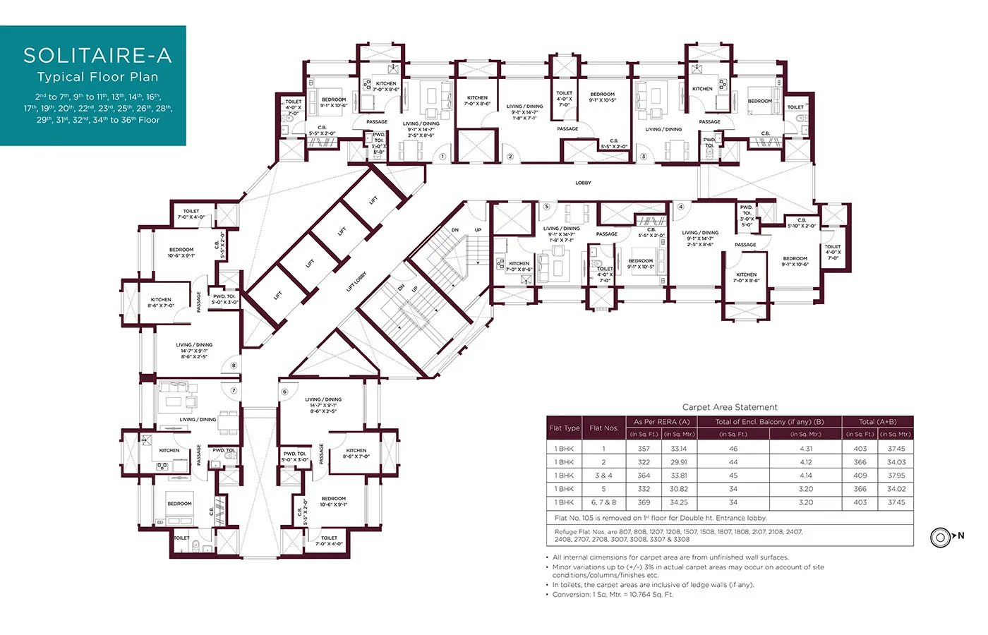 Hiranandani Estate Solitaire Floor Plan