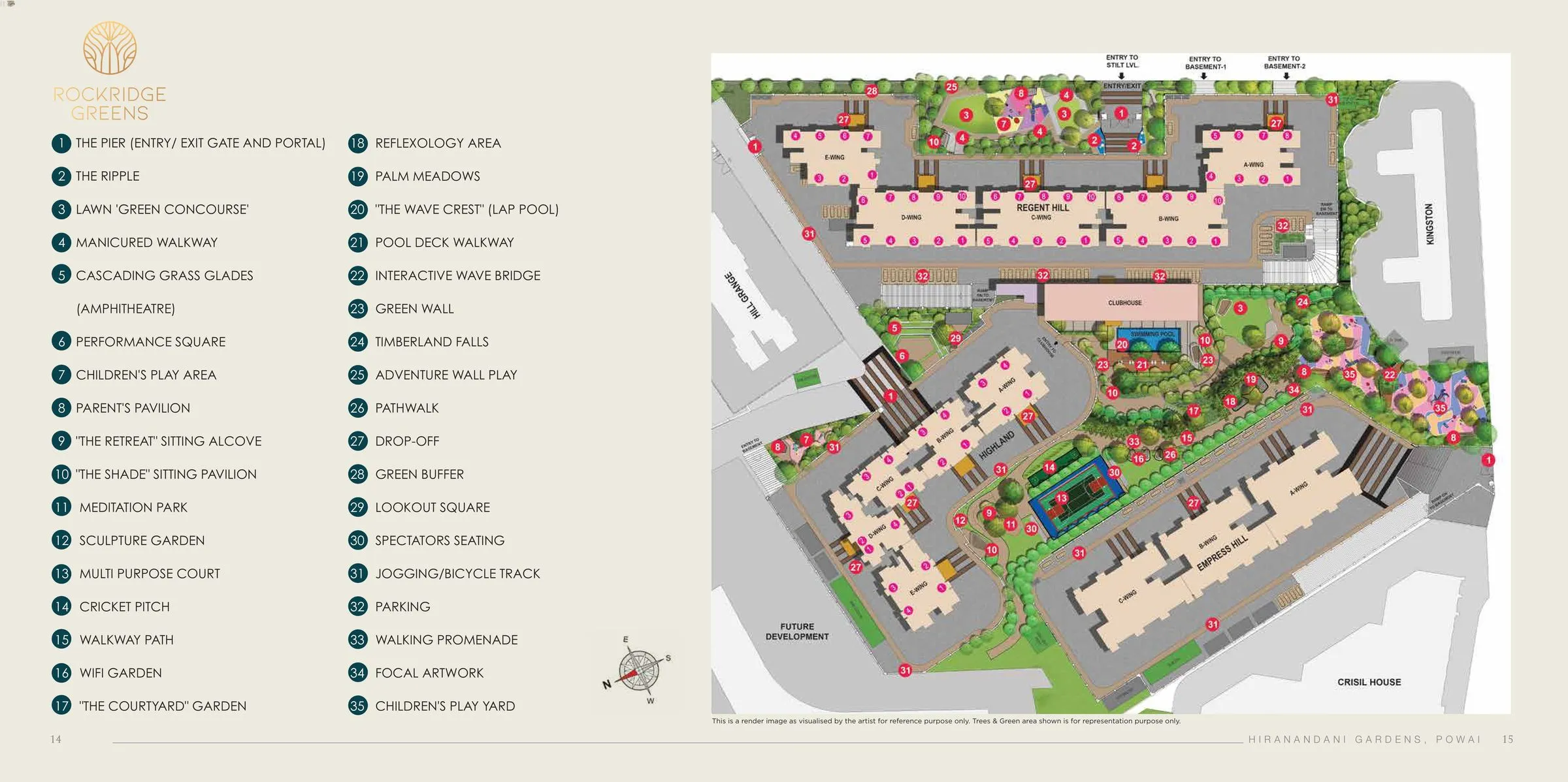 Hiranandani Highland Floor plan 1