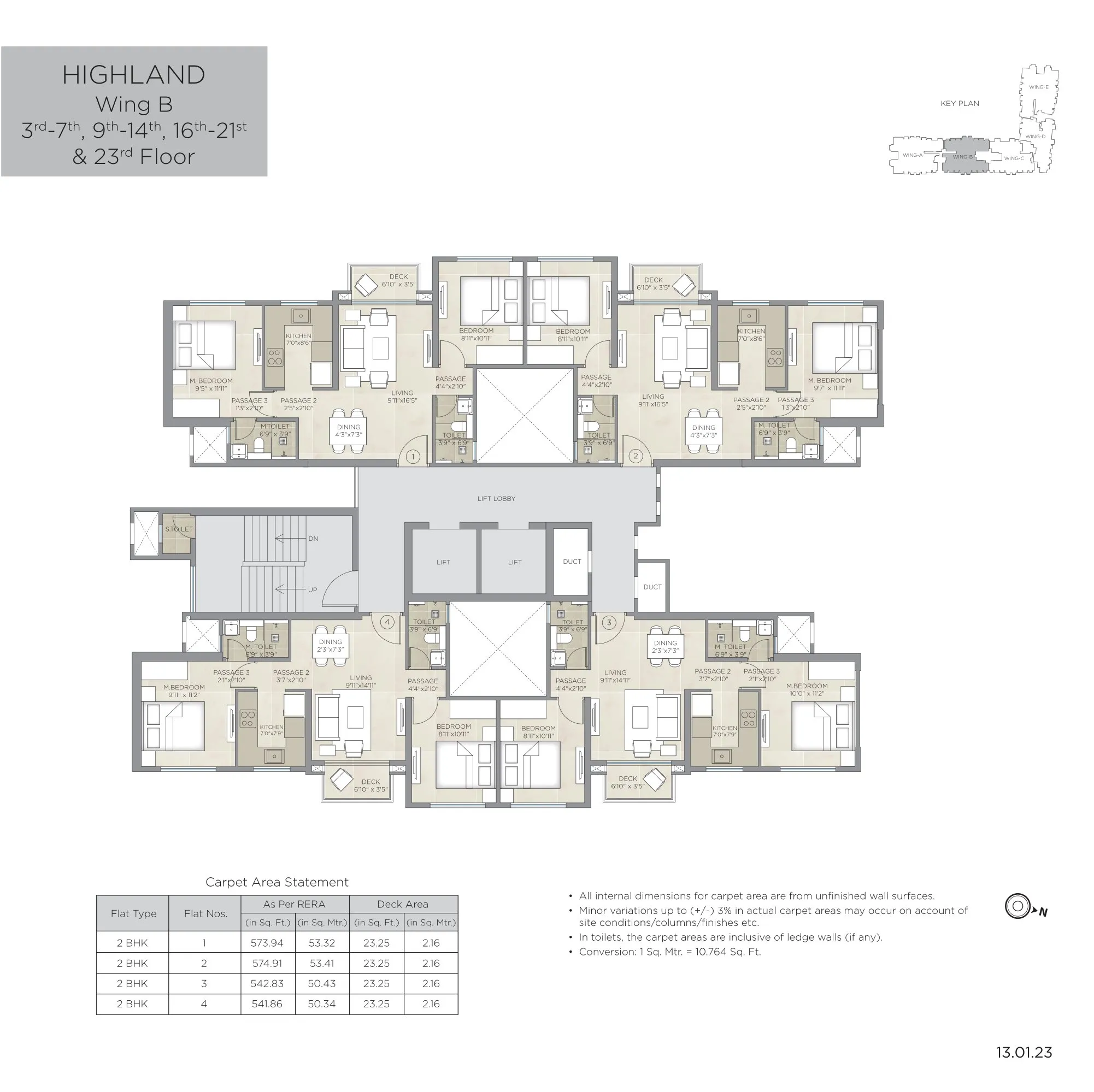 Hiranandani Highland Floor plan 1
