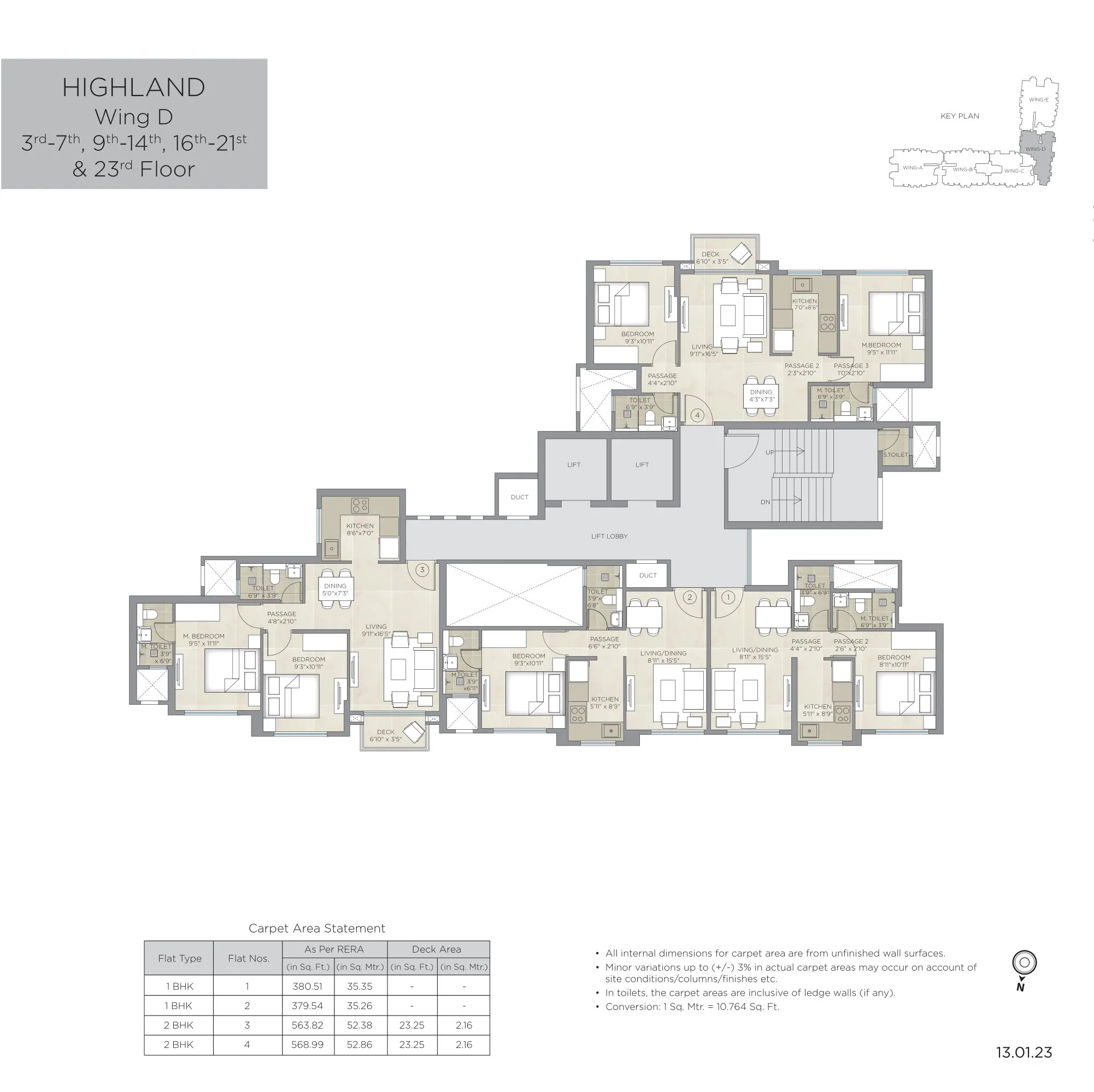 Hiranandani Highland Floor plan 4