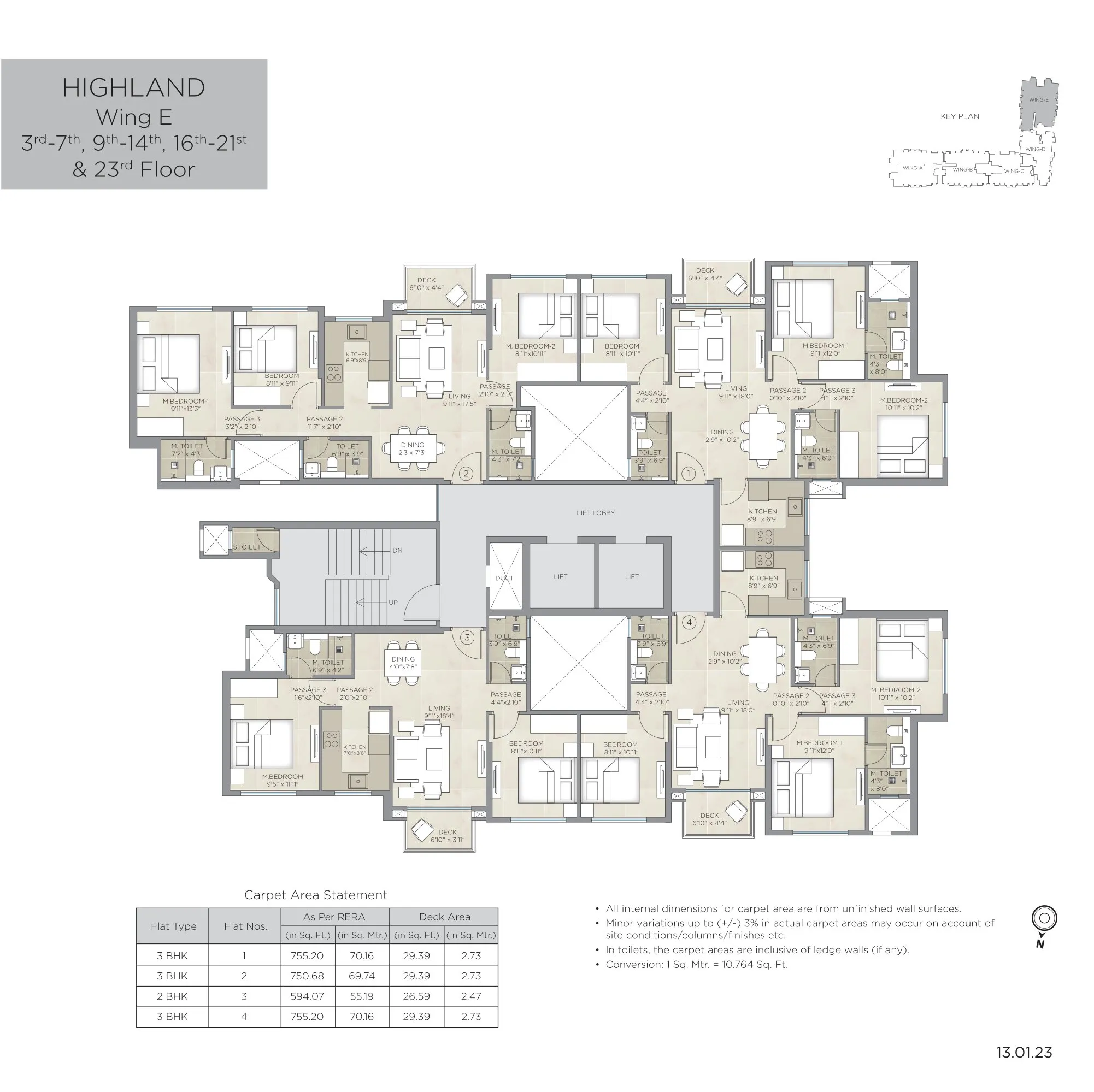 Hiranandani Highland Floor plan 5